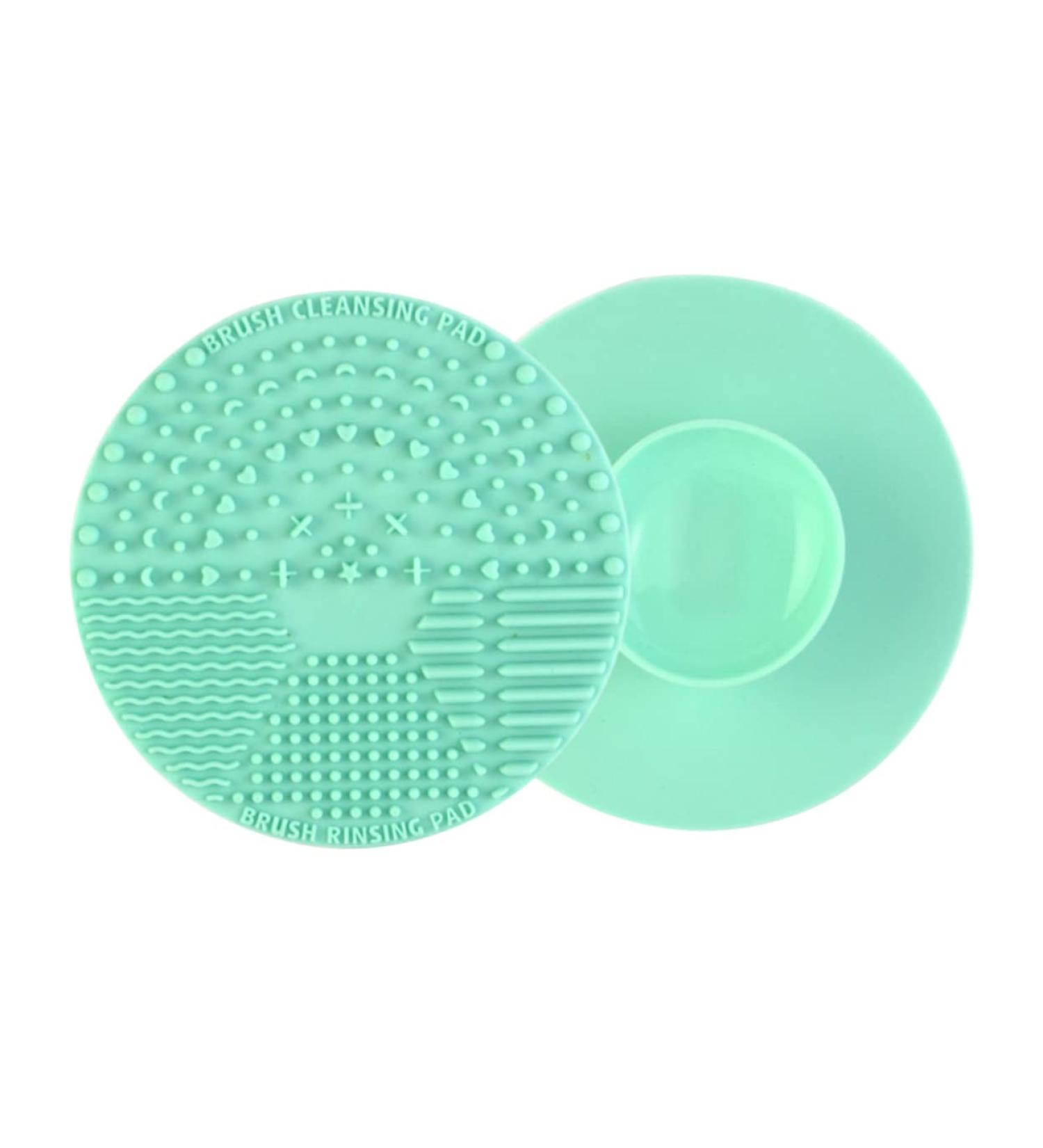 DOITOOL Makeup Brush Cleaner Pad Makeup Brush Washing Mat Silicone Makeup Cleaning Brush Scrubber Makeup Brush Cleaner Brush Cleaner Silicone Makeup Brush Cleaner Accessories Round 10*10cm Green - Buy Online on GoSupps.com