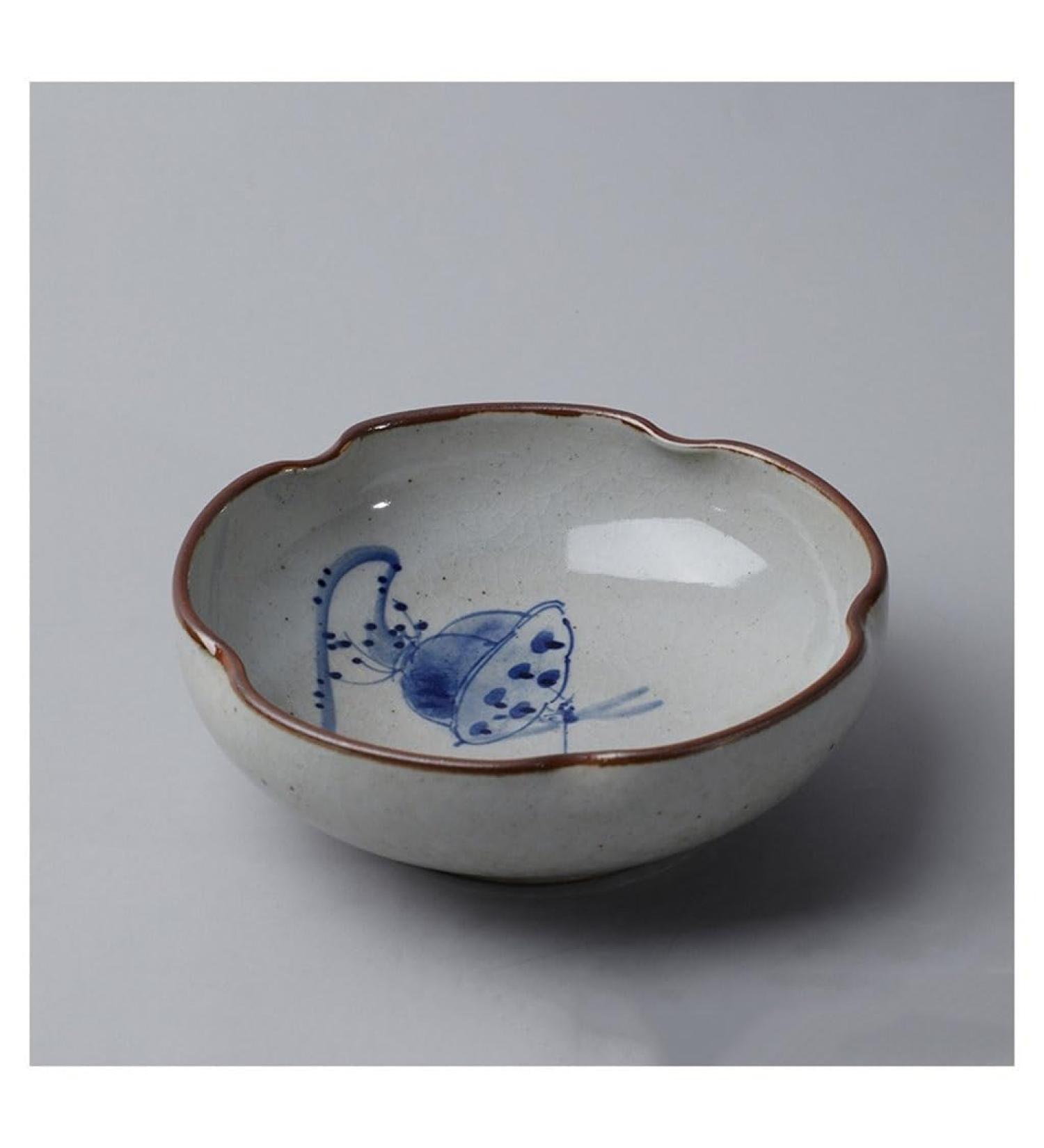 Fruit Bowl Snack Containers Hand Drawn Dipping Dishes Japanese Style Ceramic Seasoning Plate Vinegar Kitchen Dipping Bowl Appetizer Sushi Serving Plate Breakfast Bowls (Color : D) (B) - Buy Online on GoSupps.com