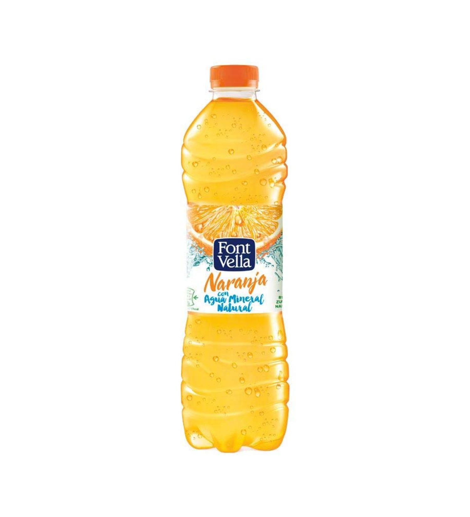 WATER FONT NARANGE LEMONADE PET 1.25L (6 bottles)