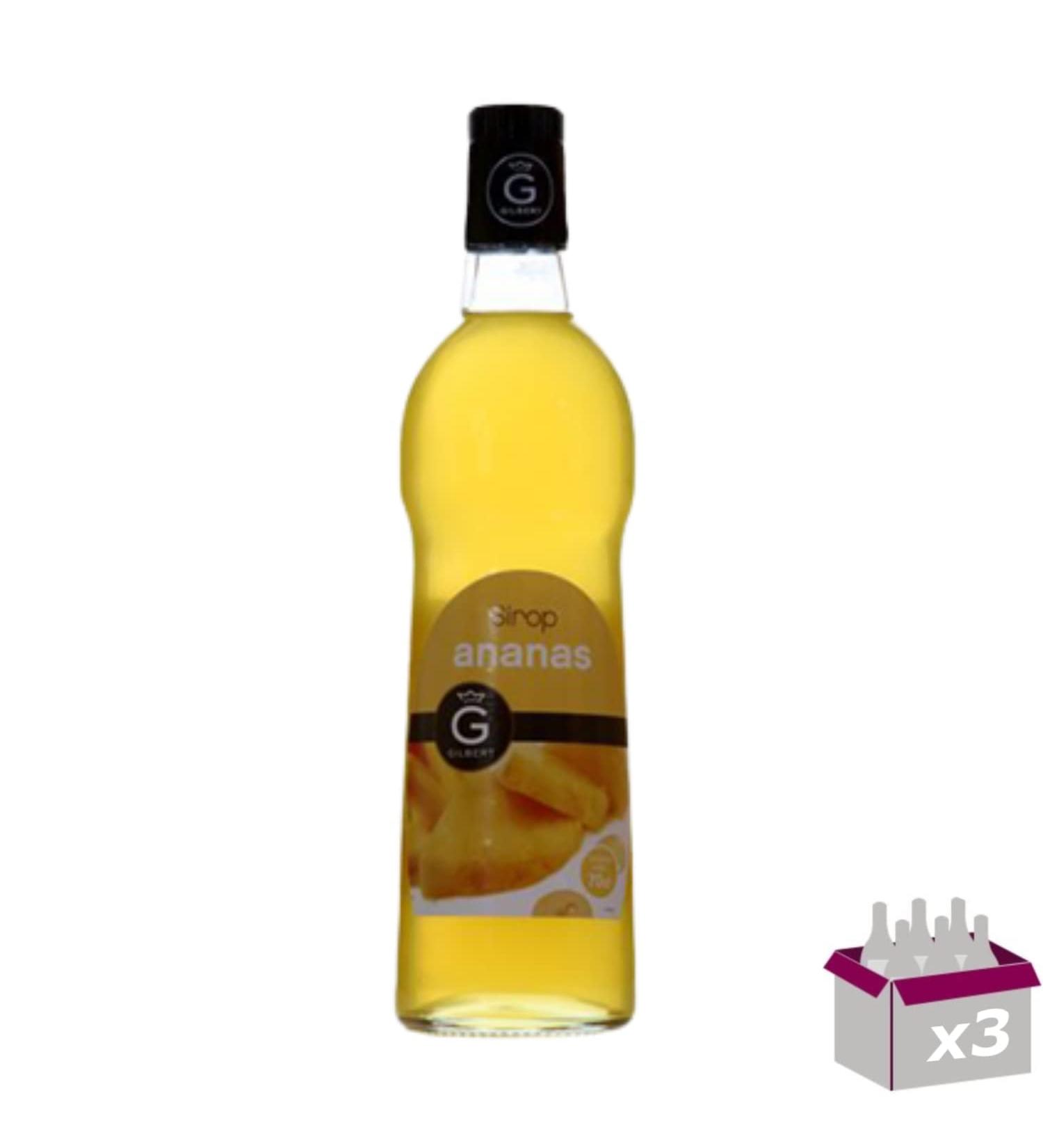 Set of 3 Rioba Syrups – Pineapple – 3x70cL
