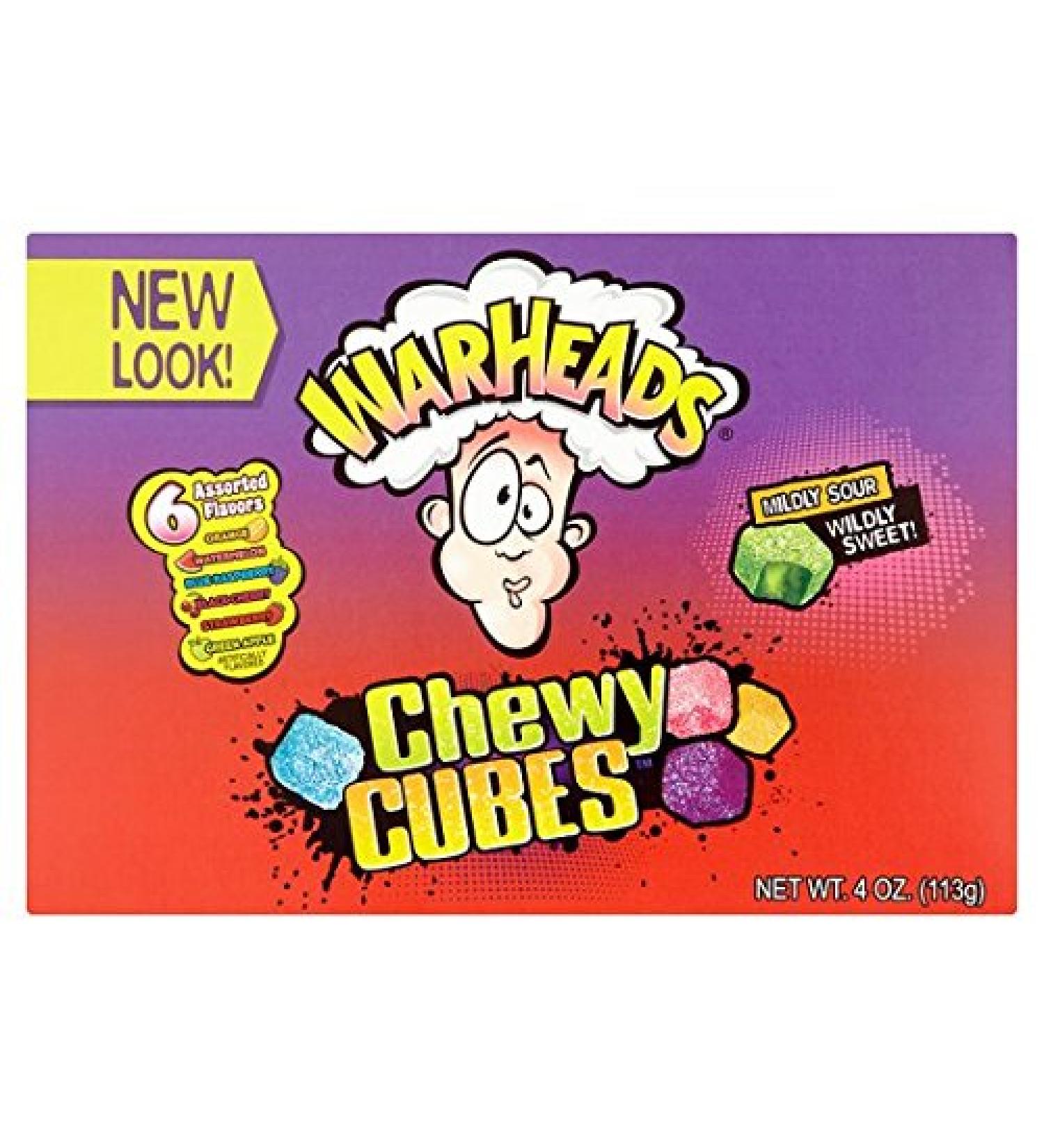 Warheads Warheads Sour Chewable Cubes Assorted Flavors 113g
