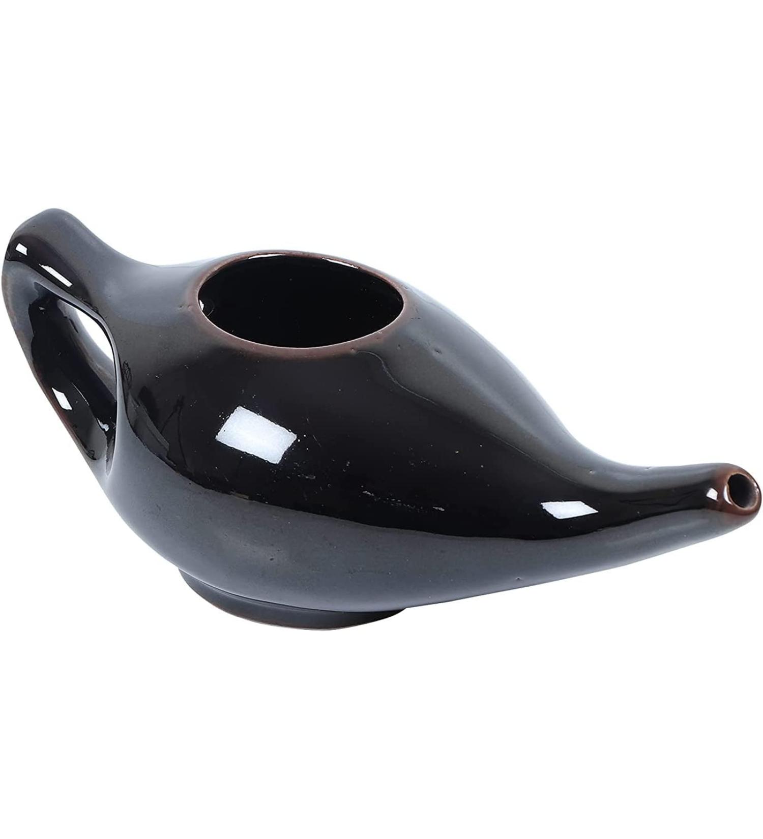 Sainio Porcelain Ceramic Neti Pot - Ultimate Nasal Cleansing for Sinus Relief | International Shipping - Buy Online on GoSupps.com