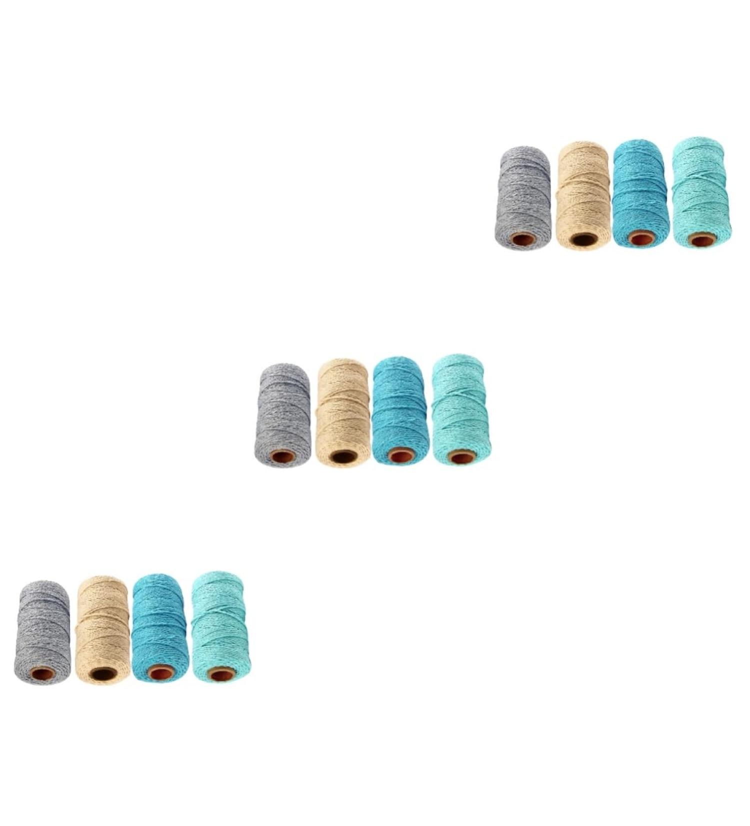 Coheali 12 Rolls Natural Cotton Cord Rope for DIY Crafts Cooking and Camping High-Quality Binding Thread for Handicraft Projects - Buy Online on GoSupps.com