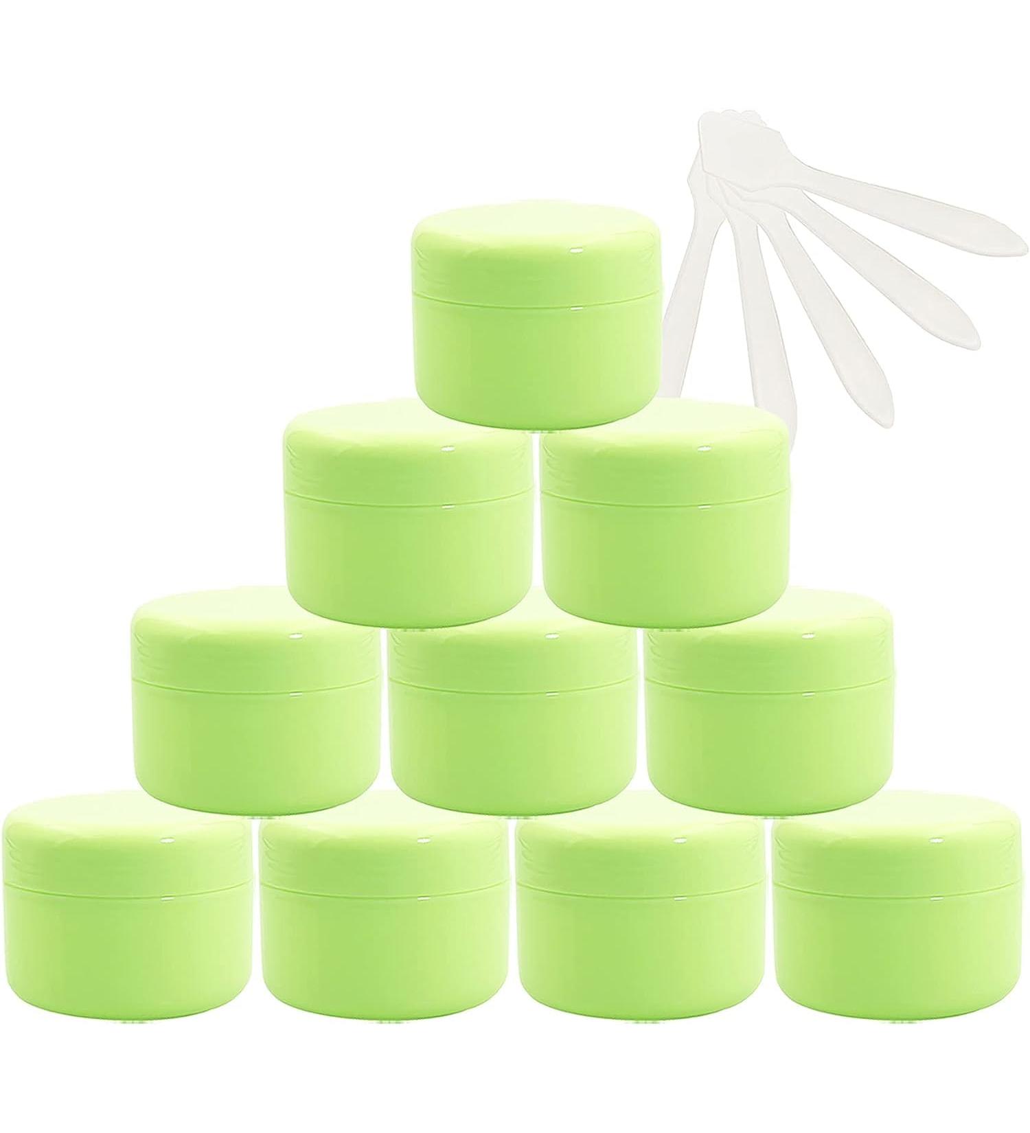 empty jars with lids cosmetic jar B0CL9K7SRC12 PC Empty 50ml Pink Plastic Cosmetic Jars with Screw Lid 50g Small Pot with Inner Linner for Cosmetic Travel Gel Lip Balm + 5X Spatula (Color : Roze S ( - Buy Online on GoSupps.com