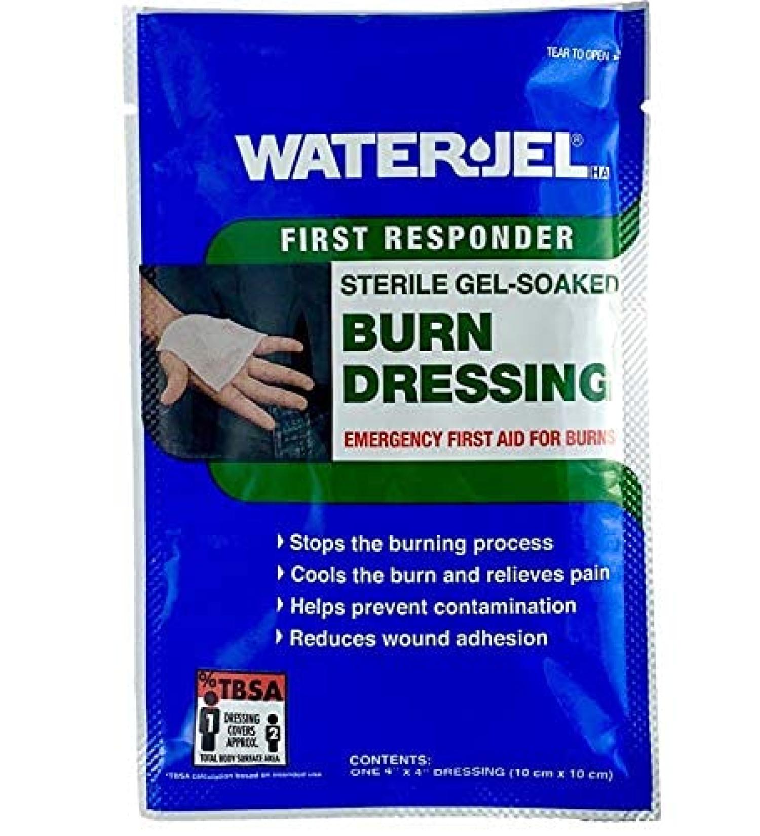 Pack of 2 Water-JEL - Burn Dressing - 4" x 4"