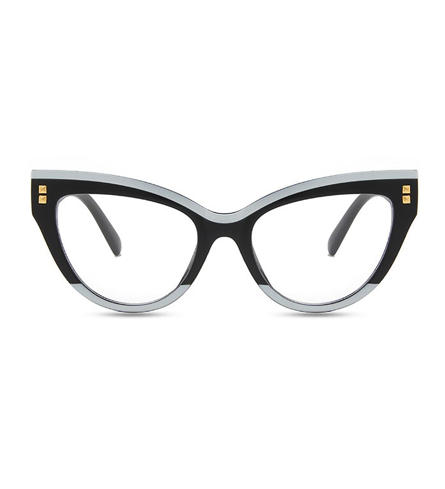 Oversized Cat Eye Reading Glasses for Women - Vintage Blue Light Blocking Computer Readers | Stylish & Comfortable 2.0+ Black - Buy Online on GoSupps.com