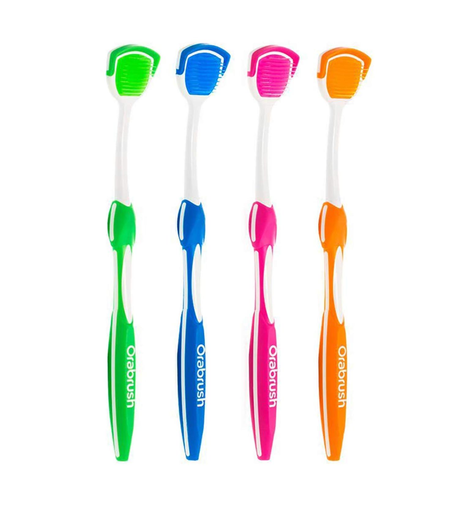 Orabrush Tongue Cleaner - Set of 4 Brushes for Fresh Breath - Buy Online on GoSupps.com