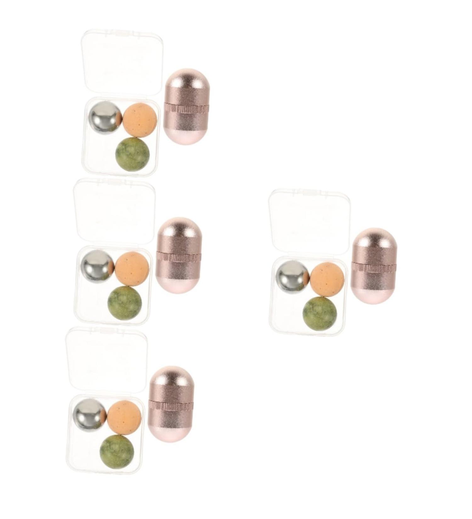 Balacoo 4 Sets Volcanic Stone Jade Roller & Massage Tool - Facial Massage Beauty & Tightening - International Shipping - Buy Online on GoSupps.com