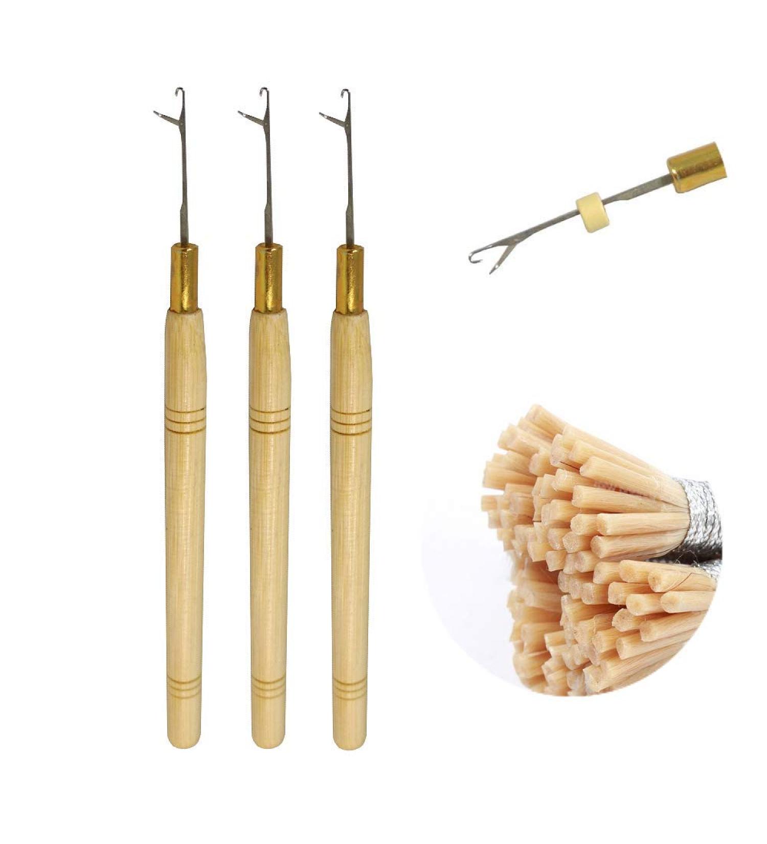 Buy Microring Needle Extensions - Wooden Handle for Hair Extensions | Remyhaar.eu - Buy Online on GoSupps.com