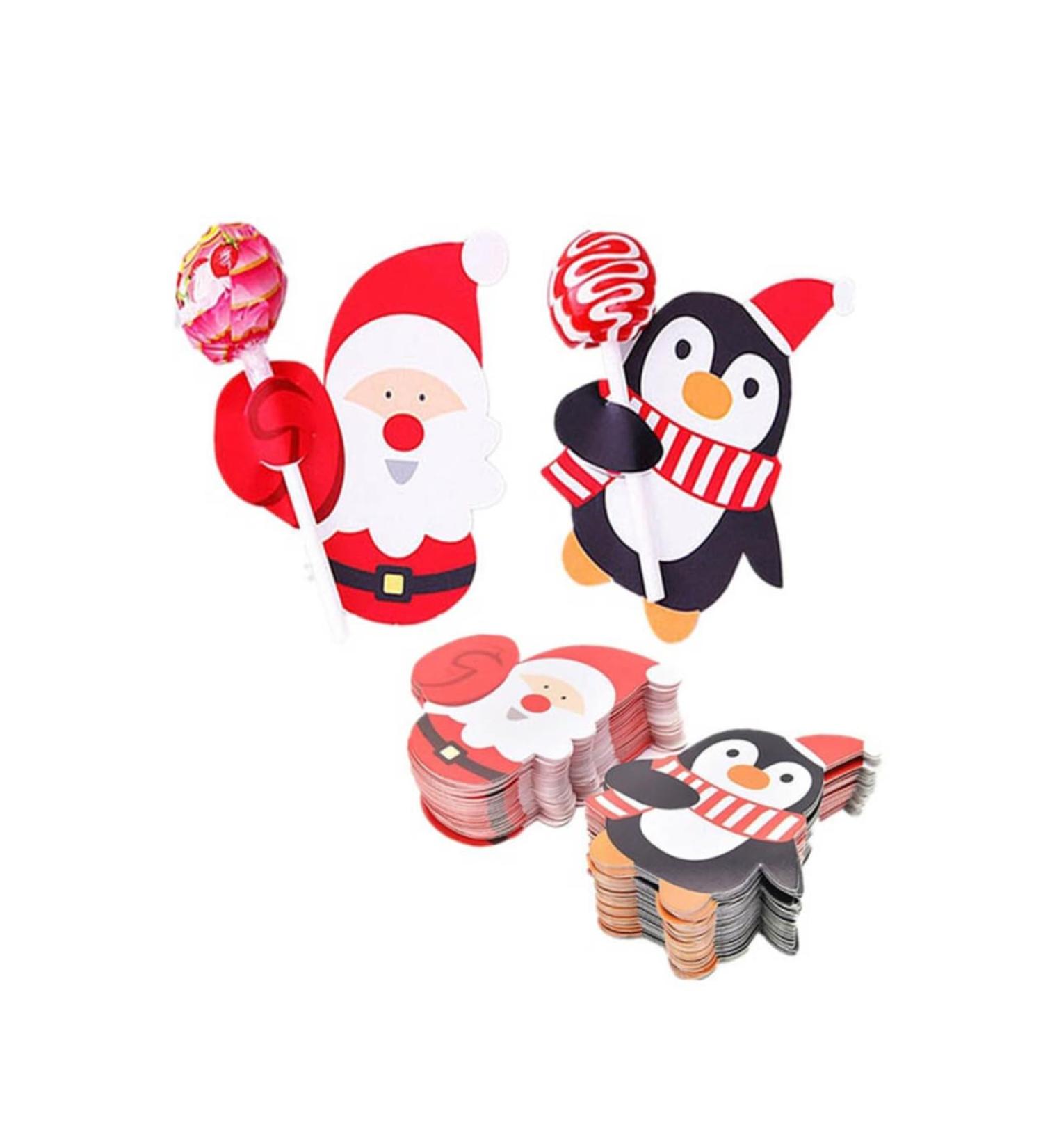  NOLITOY NOLITOY Christmas Lollipop Decorations 50 Pieces Lollipop Decorations Candy Card - Buy Online on GoSupps.com
