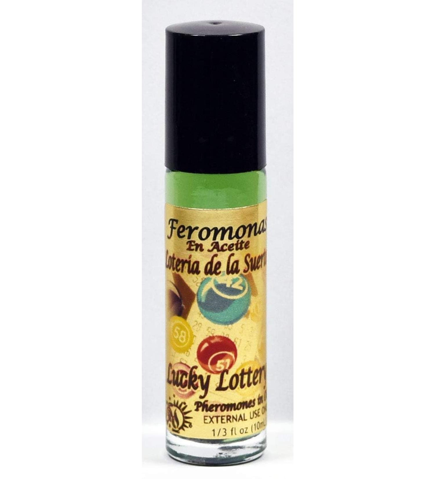6 Pieces Lucky Lottery/Loteria DE Suerte PHEROMONE Oil ROLL-ON Bottle 1/3 OZ 10ML LUCKY LOTTERY 6
