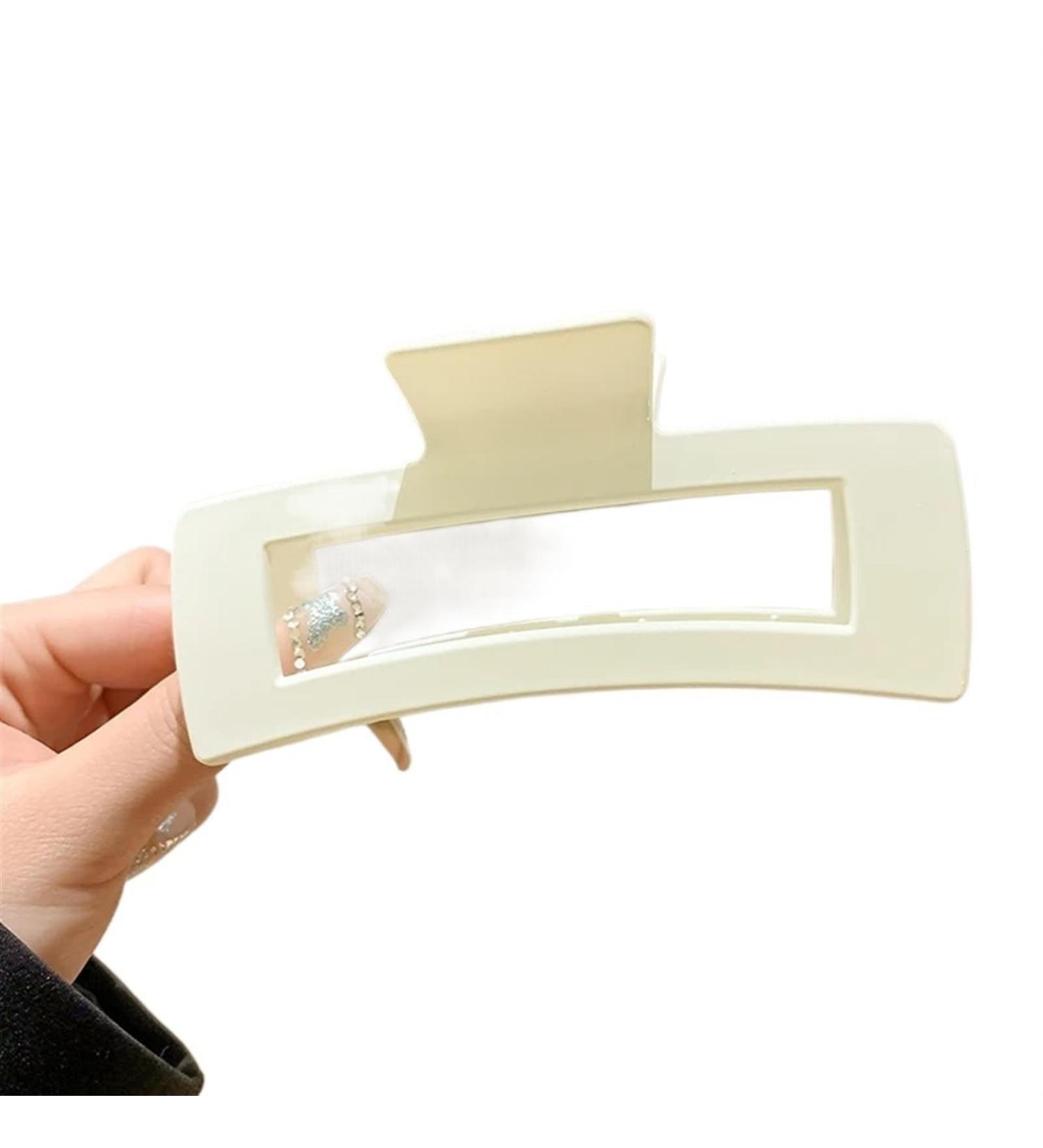 Hair Clips Hair Clips Solid Color Plasic Hair Claw Large High Ponytail Hair Claw Shark Clip Headwear Barrette Hair Accessories Women(Color:1) - Buy Online on GoSupps.com