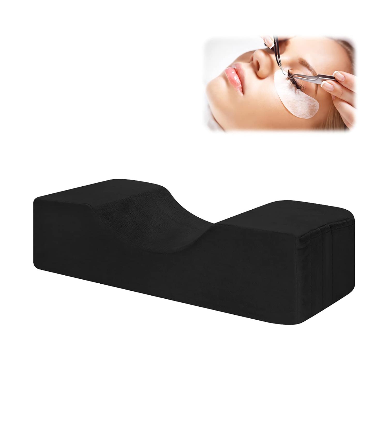 Ohhgo Eyelash Cake & U-Shape Memory Foam Pillow - Extra Soft Ergonomic Neck Pillow for Eyelash Extensions & Makeup - Flannel Beauty Salon Essential - Buy Online on GoSupps.com