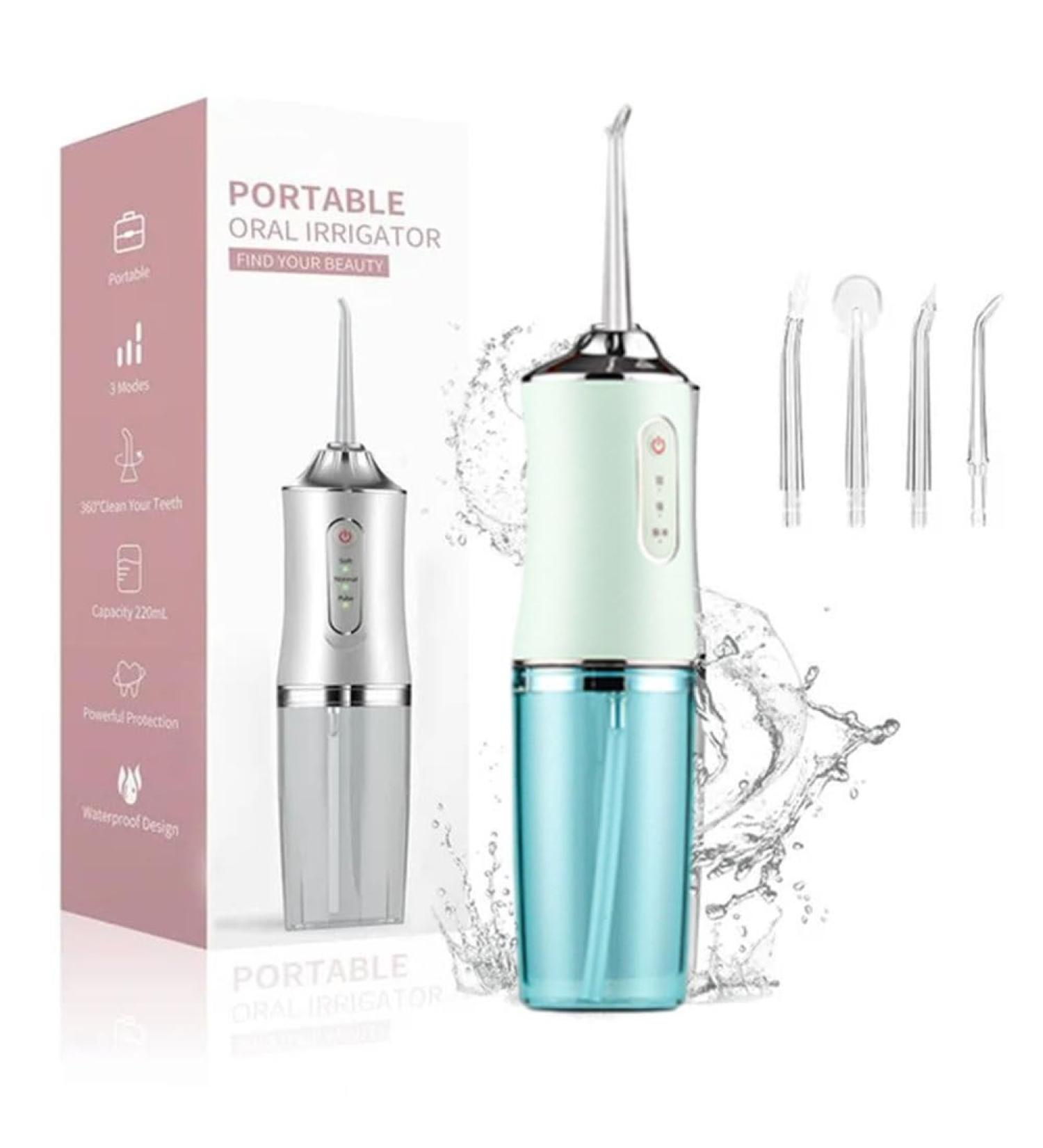 2024 Portable Cordless Water Flosser - Rechargeable IPX7 Waterproof Teeth Cleaner for Home & Travel (Green - Buy Online on GoSupps.com