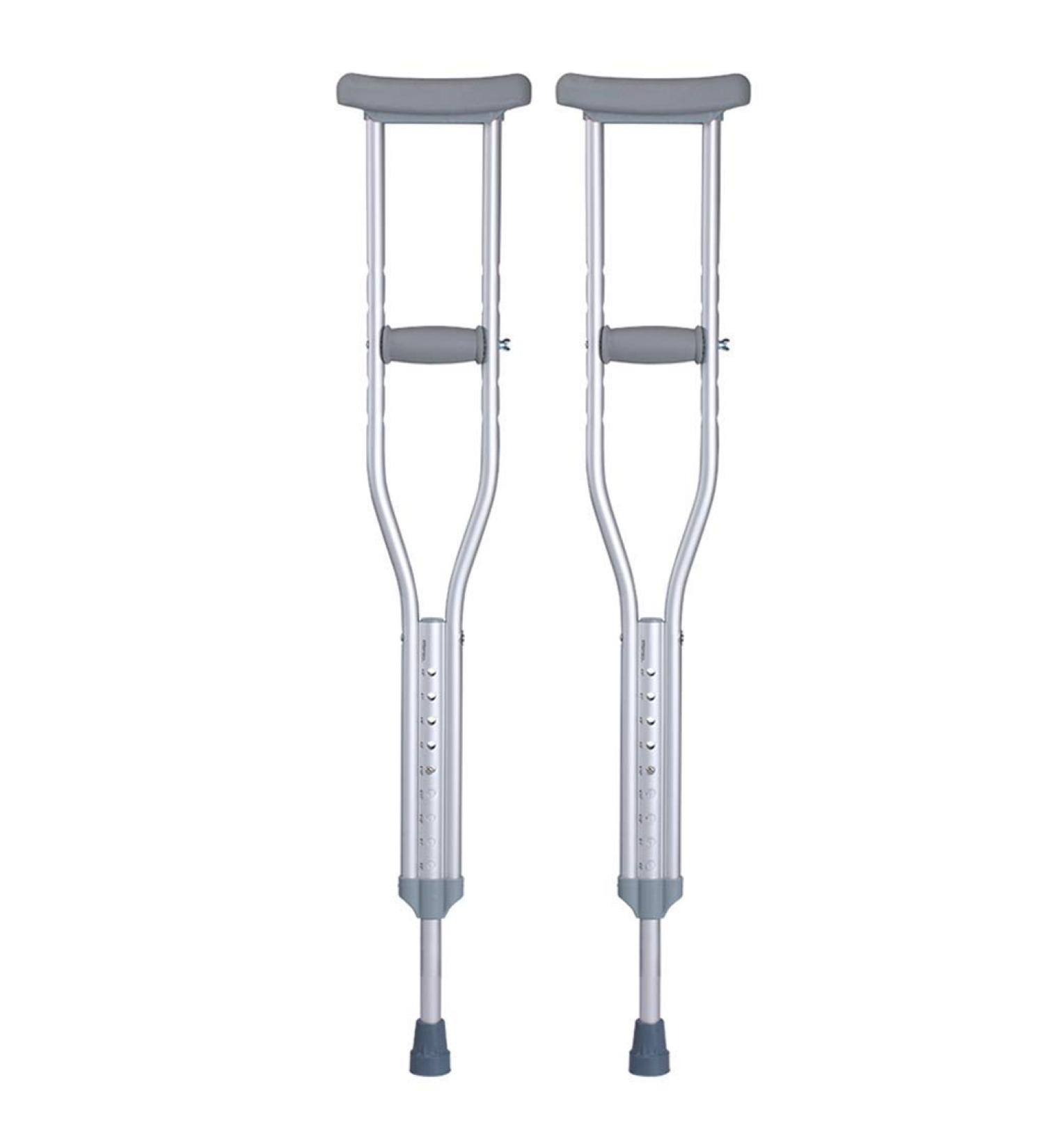 Adult Aluminium Underarm Crutches/Pair of Lightweight Underarm Axilla Elbow Forearm Adjustable Walking Stick Practical Present - Buy Online on GoSupps.com