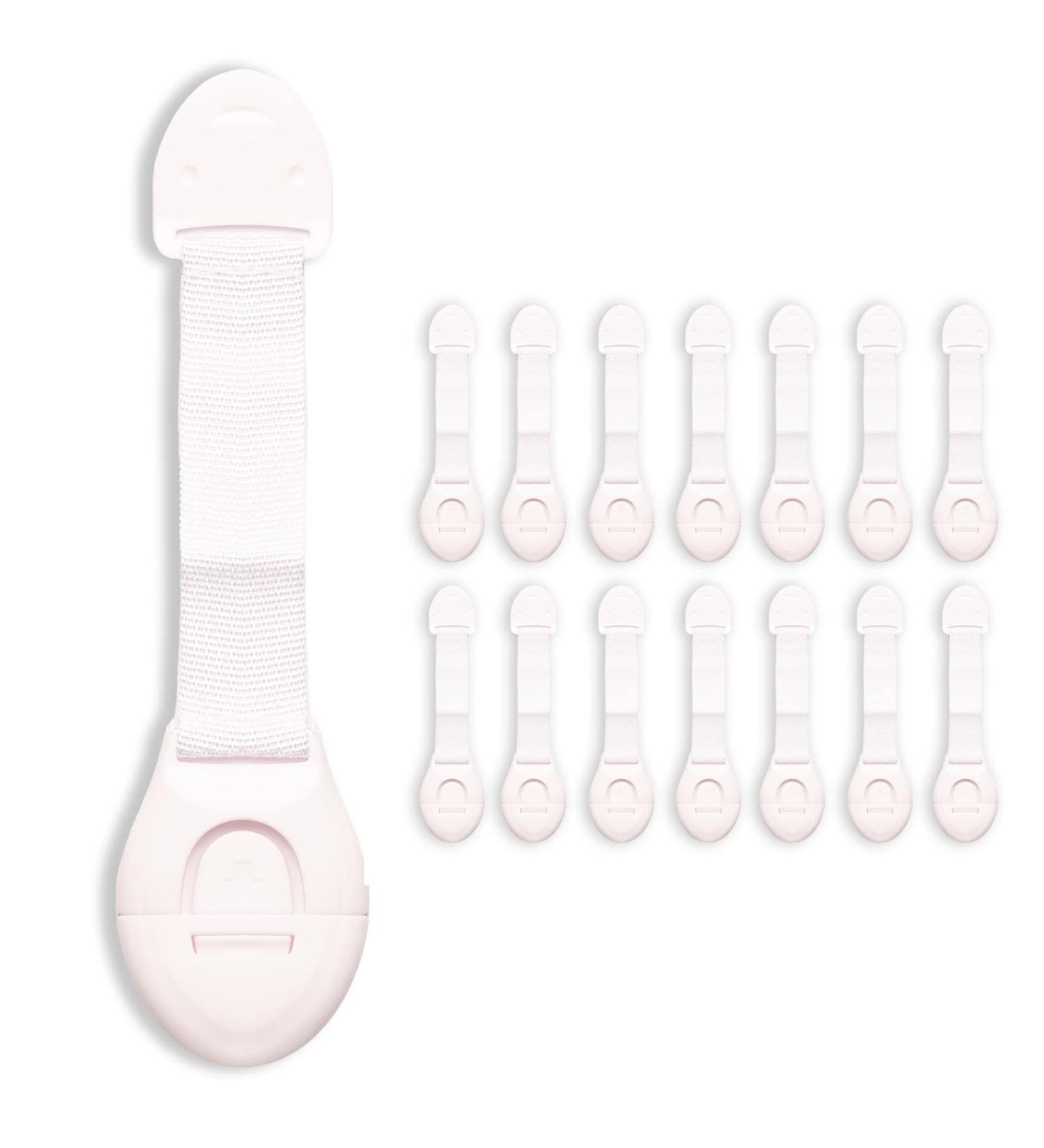 14-Piece Child Safety Lock Set | Baby Cabinet & Drawer Protection | Secure Cupboards Refrigerators & Doors - Buy Online on GoSupps.com