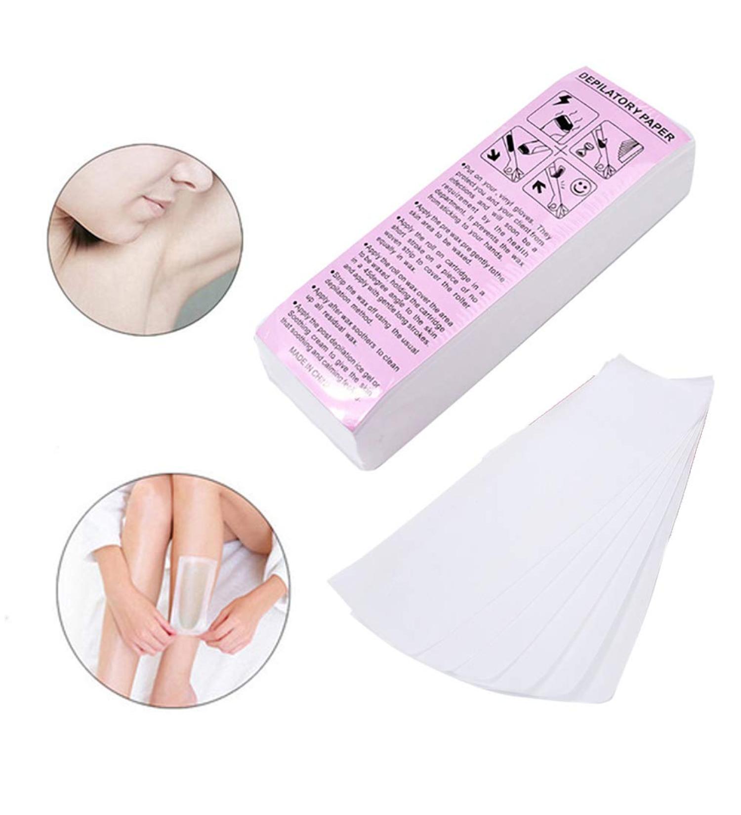 Xiton 100 Stk Wax Strips - Easy Hair Removal for Warm Wax & Sugar Paste | Ideal for Waxing & Depilation - Buy Online on GoSupps.com