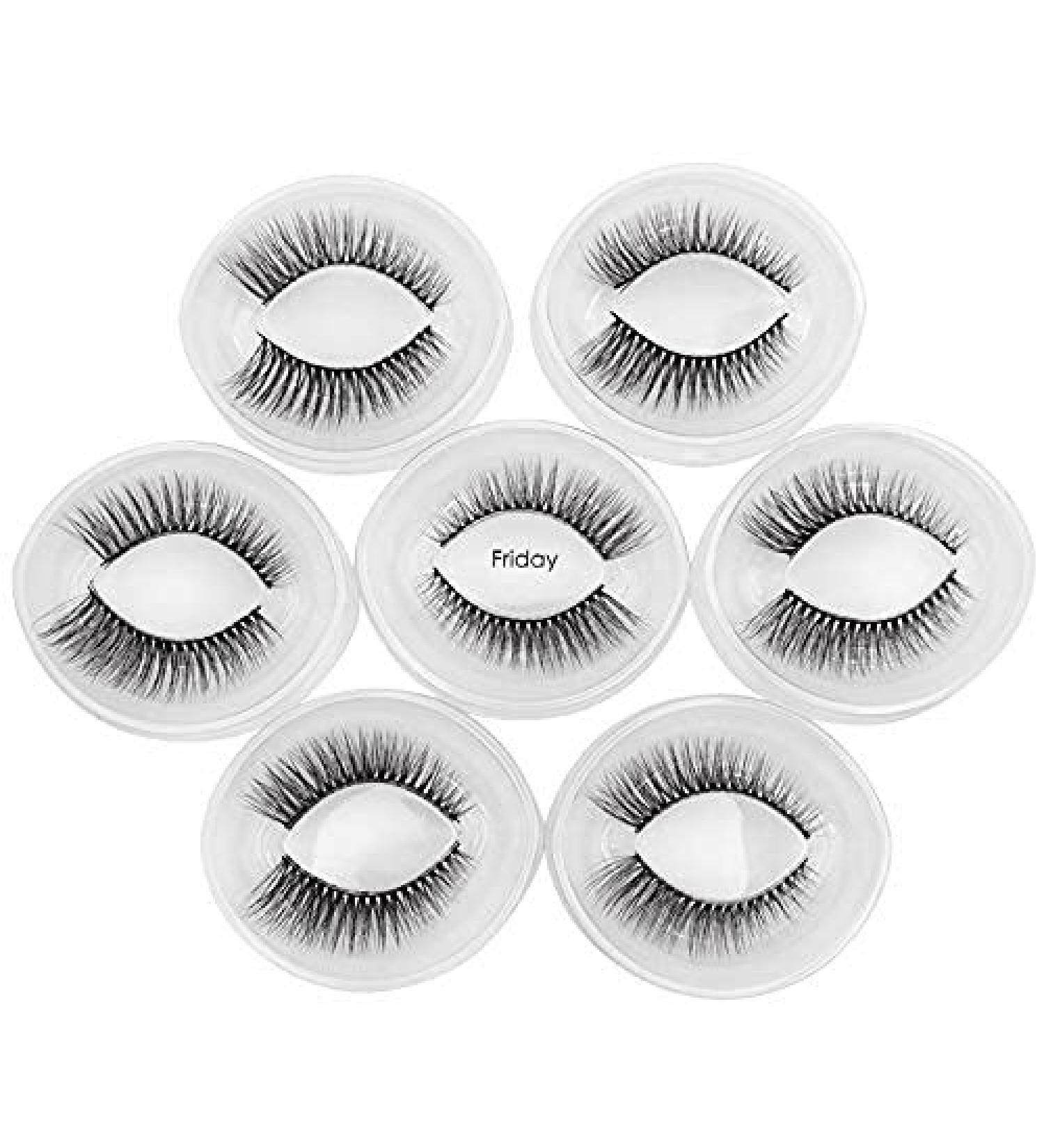 Shidishangpin 7 Pairs 3D Natural False Eyelashes - Soft Thick Handmade Multi-Layered Lash Extensions for Stunning Makeup - Buy Online on GoSupps.com