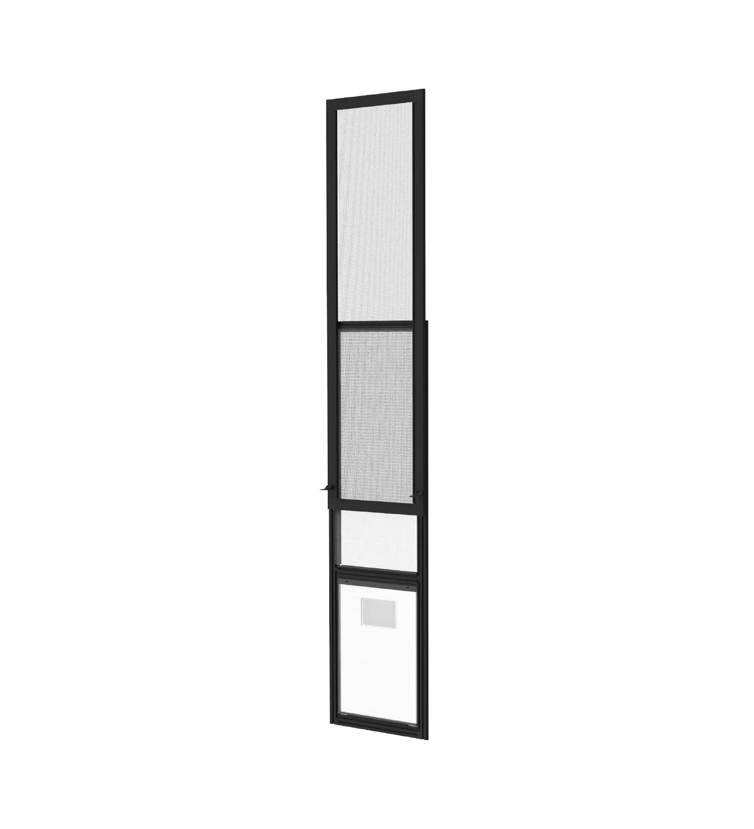 Hakuna Pets Patio Pet Door for Sliding Doors | Easy DIY Install | Magnetic Closure | Durable UV Resistant Mesh | Large, Black | Ideal for Rentals - Buy Online on GoSupps.com