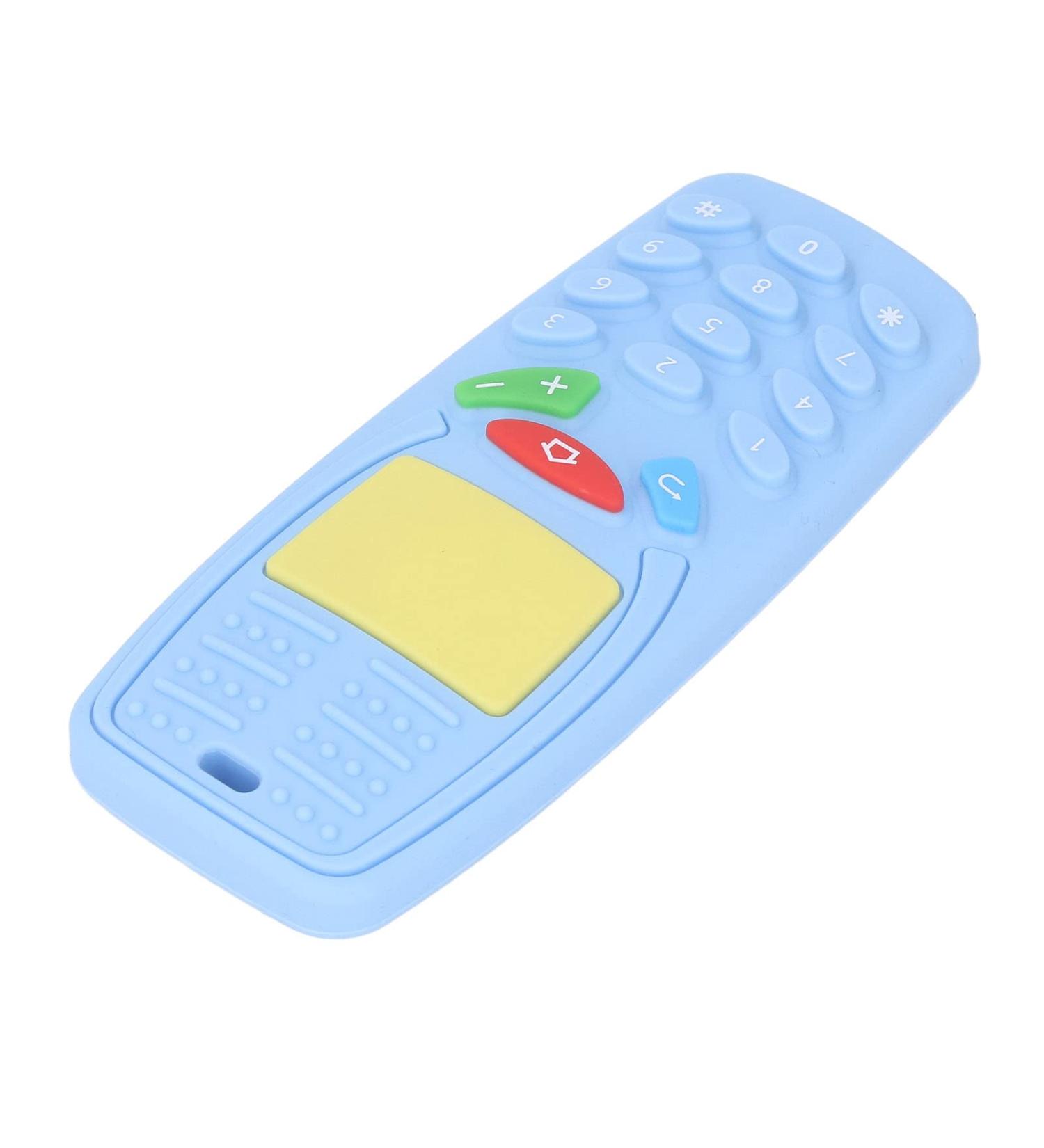 Flexible Safe Chew Teething Toy - Mobile Phone Shaped (Light Blue 30LB) - Buy Online on GoSupps.com