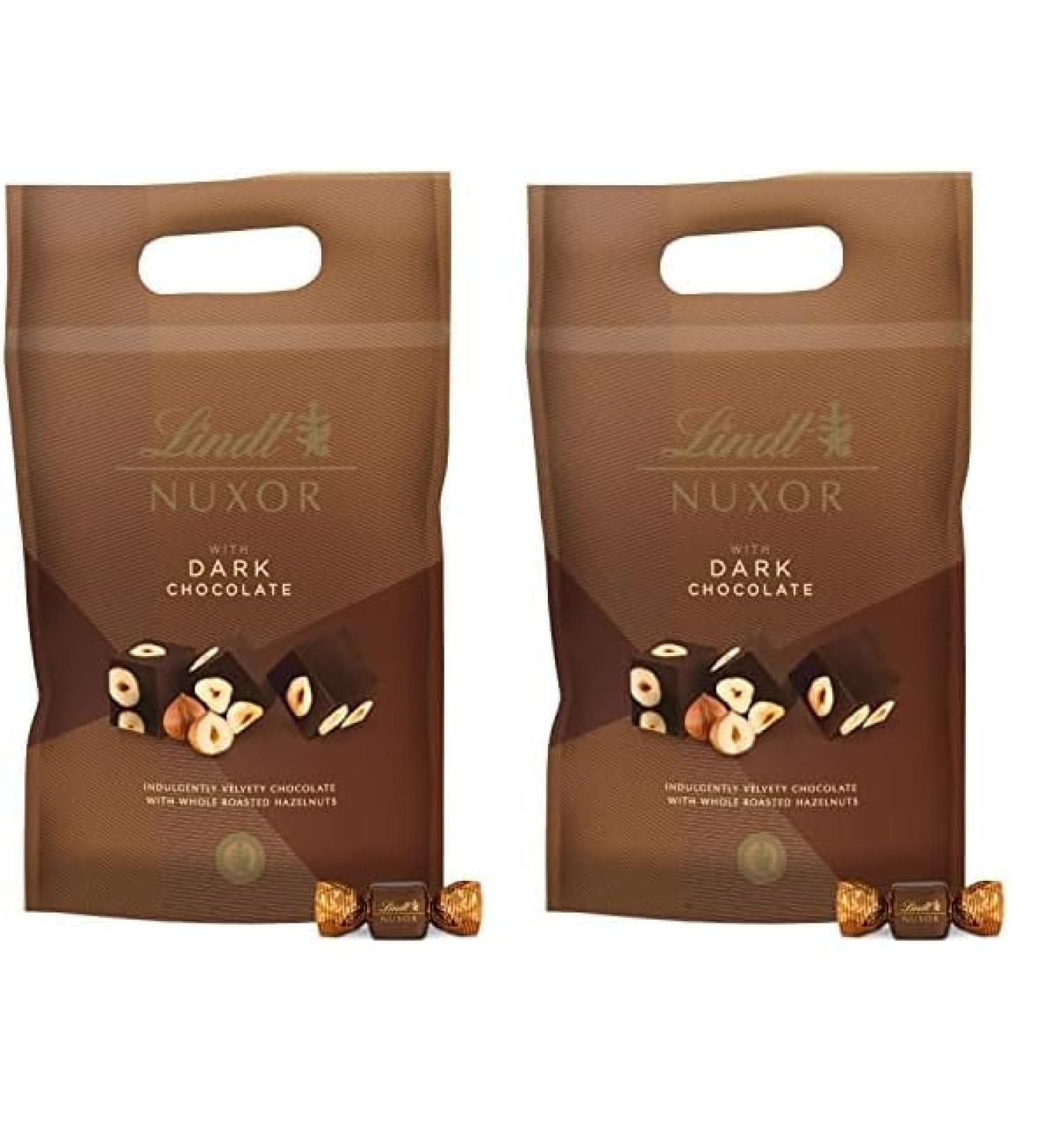 Lindt - Maxi Sachet NUXOR - Chocolat Noir et Noisettes enti res 700g 1 Unit (Lot de 2) Noir 700g (Lot de 2) - Buy Online on GoSupps.com