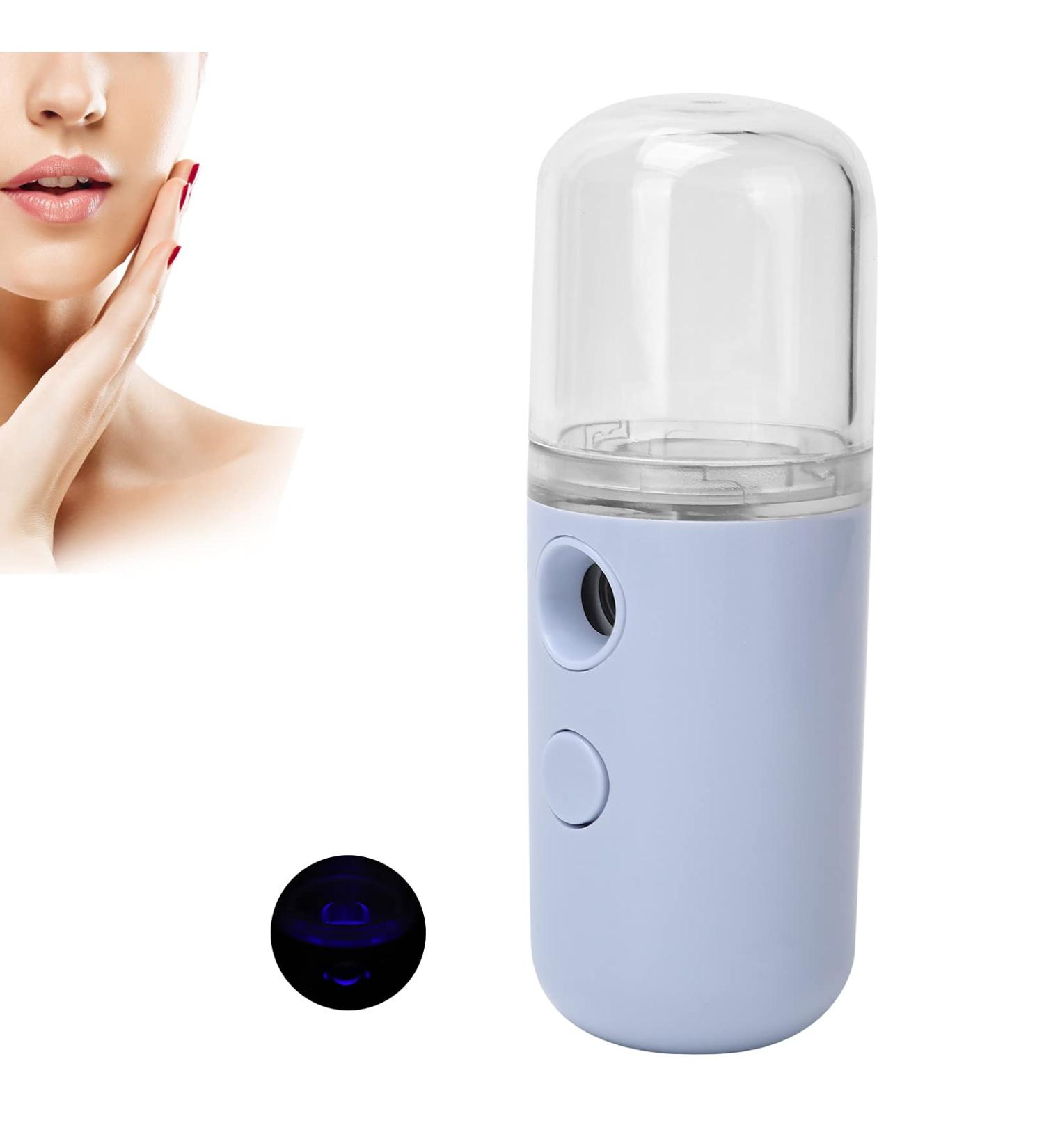 Handheld Face Mist Sprayer USB Rechargeable Woman Face Humidifier Sprayer Moisturizing Hydrating Face Humidifier Sprayer (Light Purple) - Buy Online on GoSupps.com