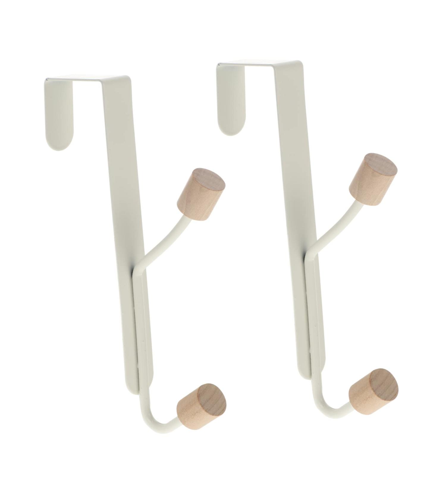 Beatifufu Storage Hooks 2pcs Coat Hook Behind Door Coat Hangers Creative Hook Back of Wrought Iron Hook Storage Wall Hanging - Buy Online on GoSupps.com