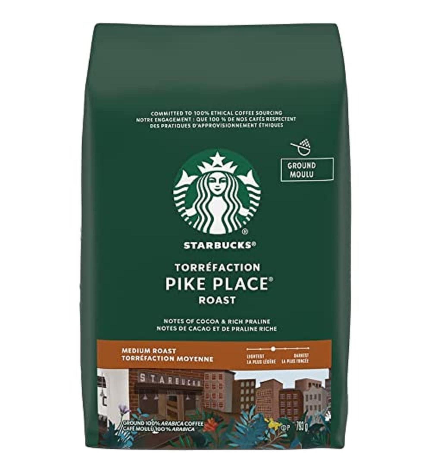 Starbucks Pike Place Roast Ground Coffee Medium Roast 793 Grams 793 g (Pack of 1) Roast Ground Coffee - Buy Online on GoSupps.com