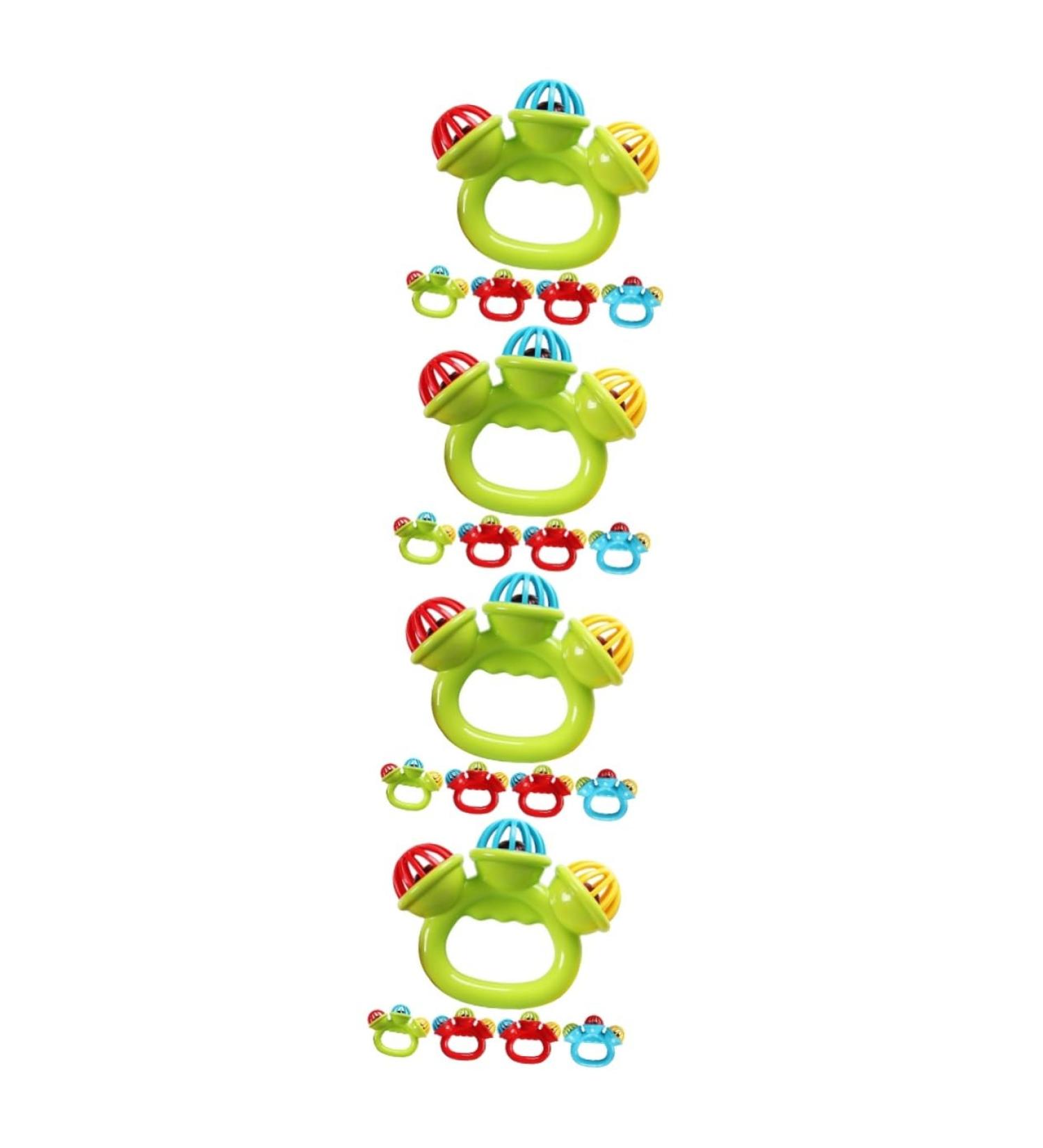Toyvian 20 STK Handbell Baby Biting Toys - Pet Chew Toys & Toddler Ring Shaker - Safe & Fun for Babies & Pets - Buy Online on GoSupps.com