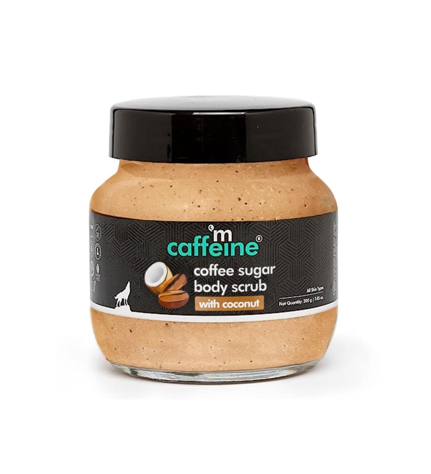  mCaffeine Coffee Sugar Body Scrub with Coconut - Buy Online on GoSupps.com