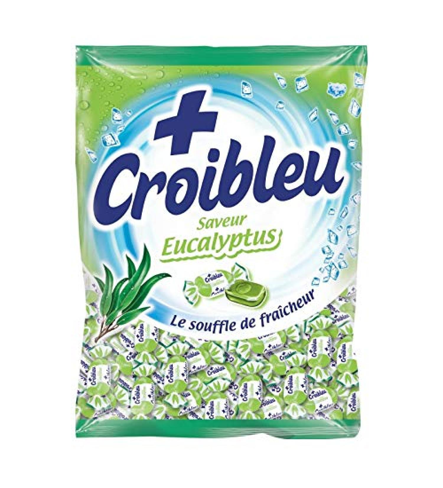 Croibleu Eucalyptus 250g Bonbons au go t frais et apaisant - Id al pour une pause douceur et rafra chissante - Lot De 4