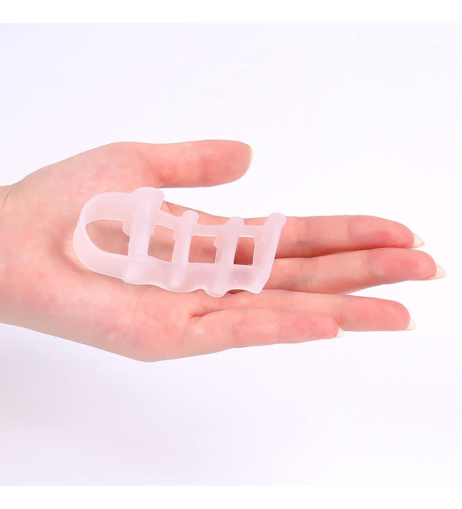 Alinzo Bunion Corrector - Pain Relief Gel Toe Separators for Overlapping Toes | Day & Night Support for Men & Women | Transparent Big Toe Straightener - Buy Online on GoSupps.com