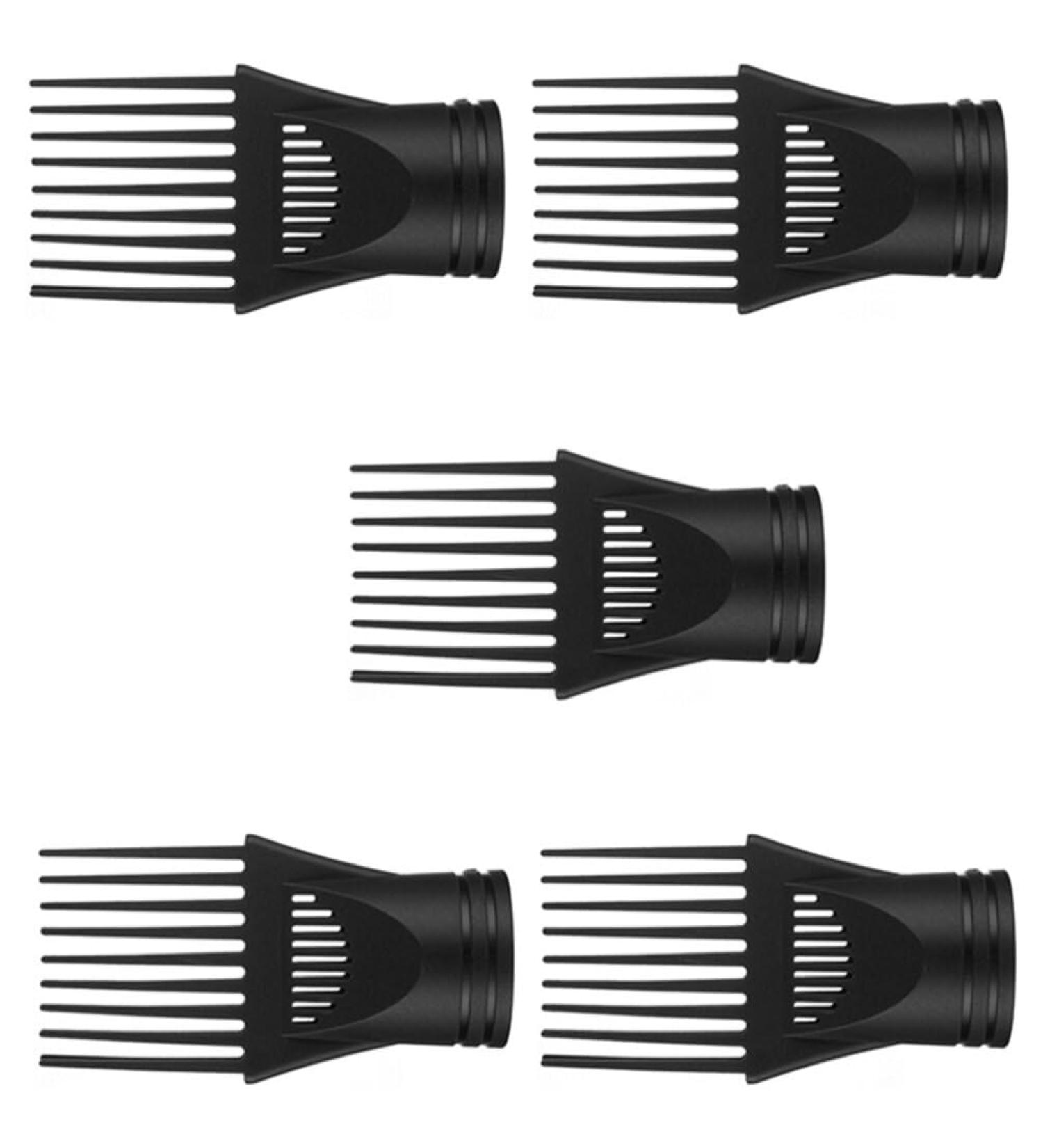 Healeved Blow Dryer Comb Attachment 5pcs Blow Dryer Pick Attachment Hairdressing Wind Blow Cover Comb Attachment Nozzle Hair Dryer Drying Flat Nozzle Styling Tool - Buy Online on GoSupps.com