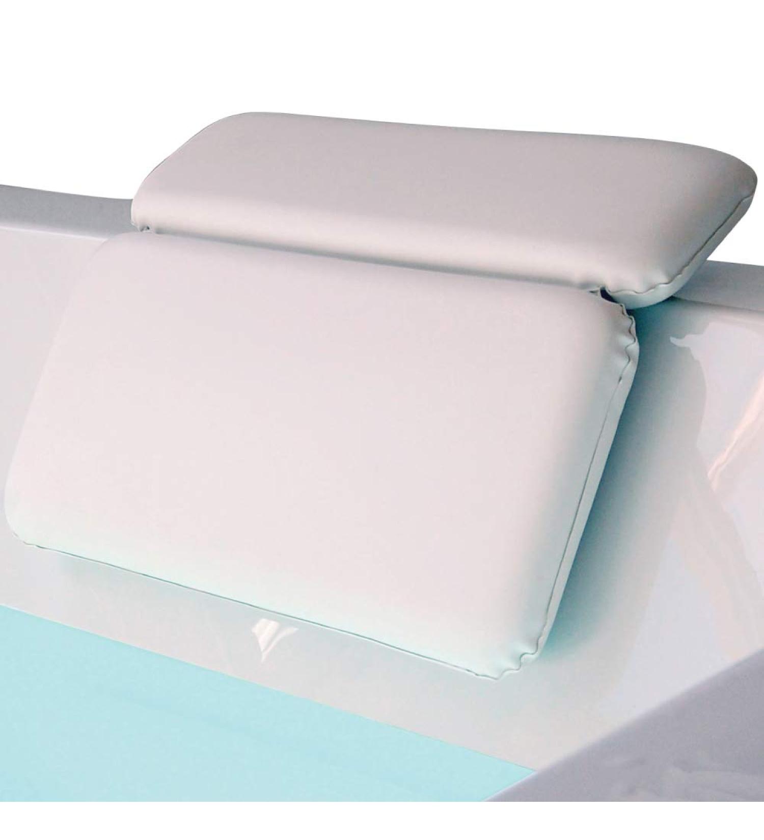 Gorilla Grip Luxury Bath Pillow - Slip Resistant, Waterproof, Neck Support - Spa Essentials for Soaking Tubs - Fits Curved/Straight Back Tubs - Strong Suction - White - 14.5 x 11 Inch - Buy Online on GoSupps.com