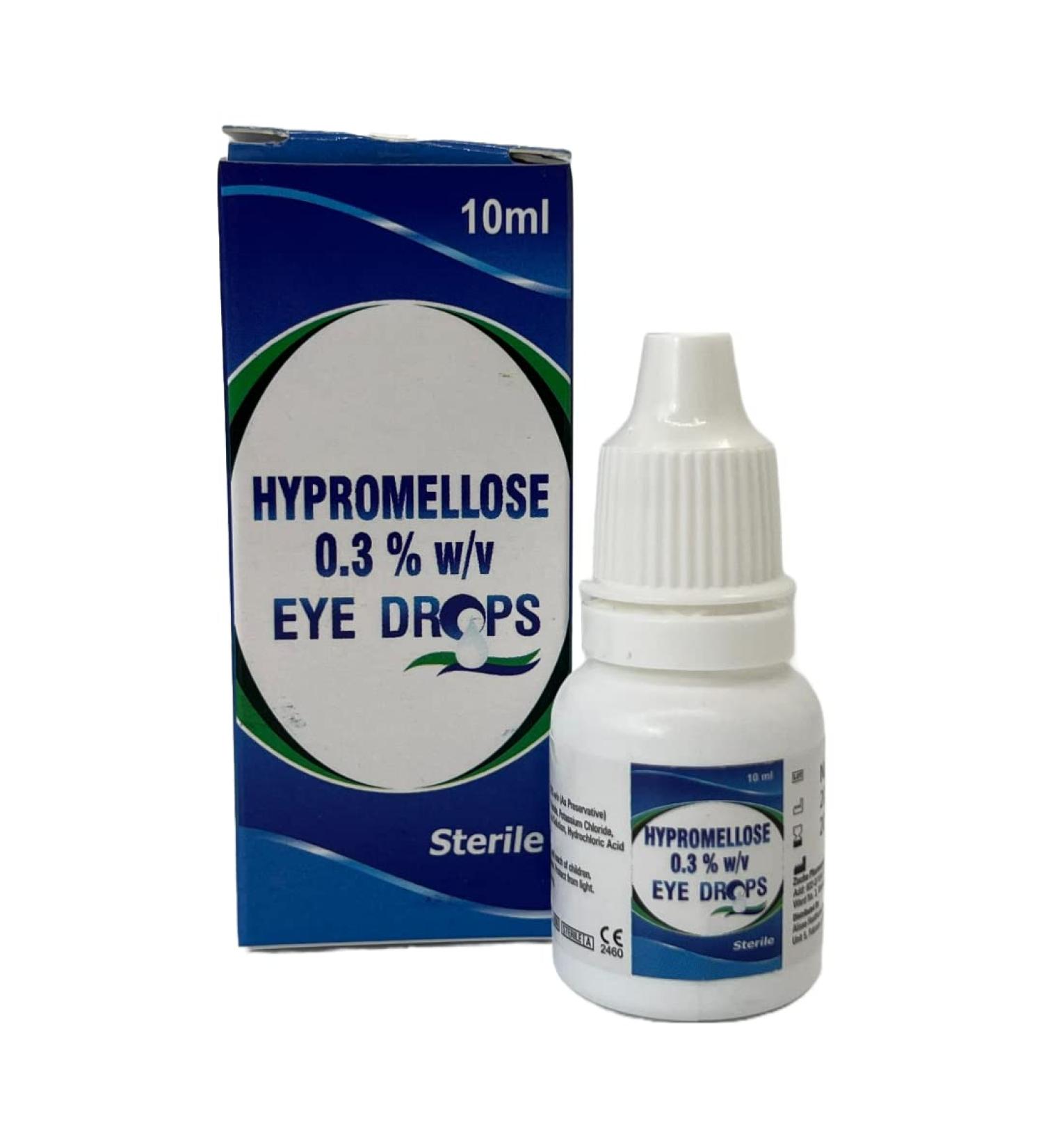 Eye Drops for Dry Eyes Hypromellose 0.3% Lubricant Eye Drops 3 x 10ml - Buy Online on GoSupps.com