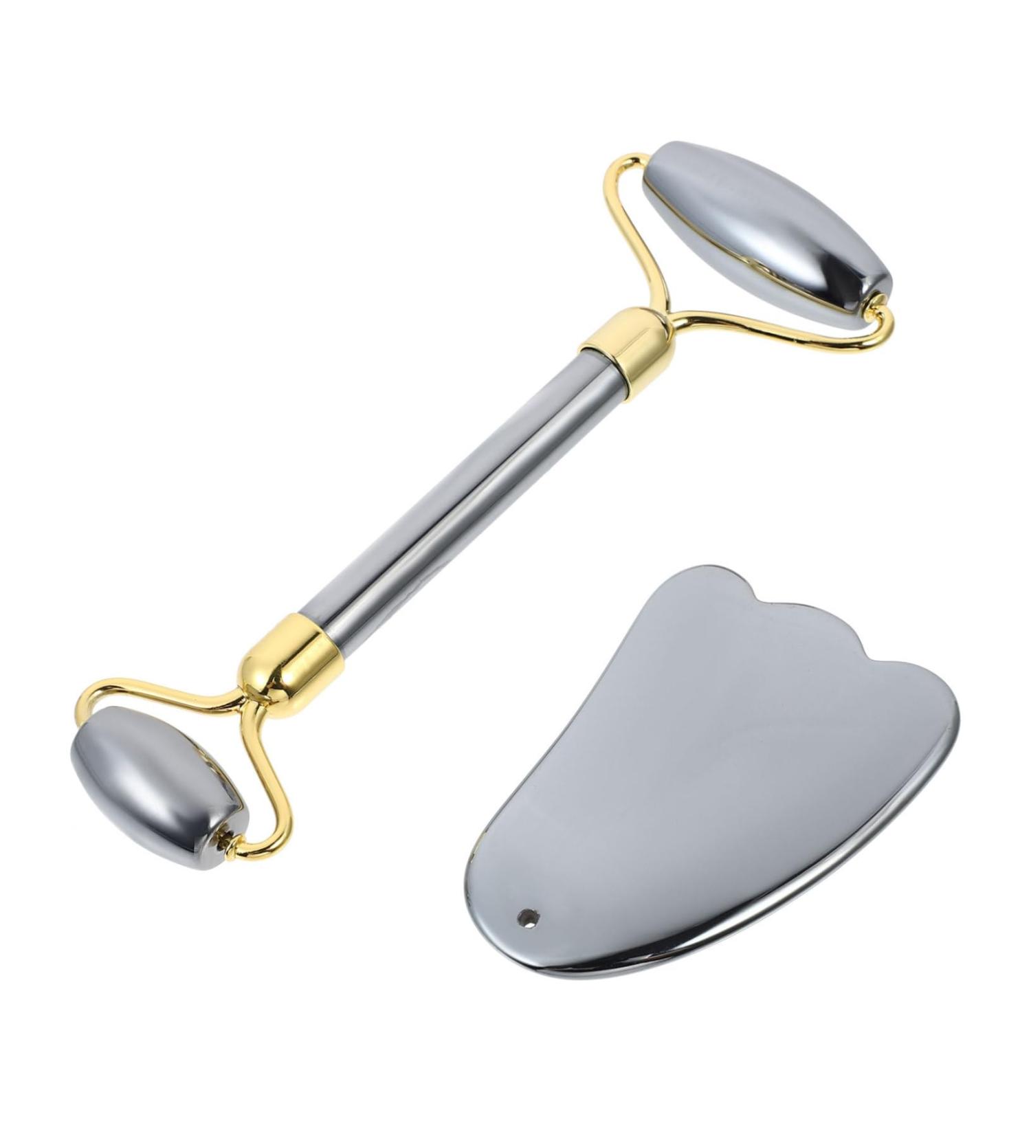 Housoutil Scraping Board Set - Gua Sha Massage Tool Facial Roller & Neck Massager for Skin Care - International Shipping Available - Buy Online on GoSupps.com