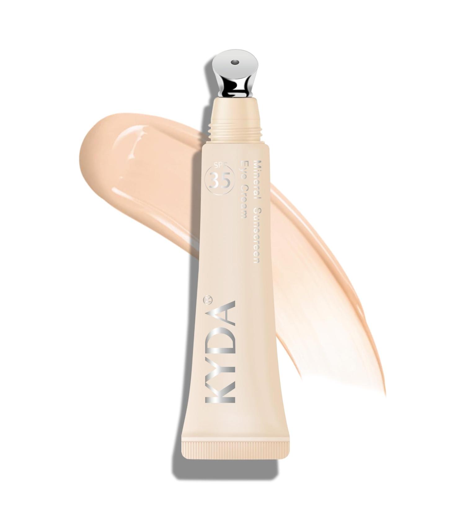 Mineral Sunscreen Eye Cream SPF 35 3-in-1 Anti-Aging Sunscreen Under Eye Concealer Cream for Smooth Eyelines Cover Dark Circle and Fine Lines-01 Light #01 Light - Buy Online on GoSupps.com