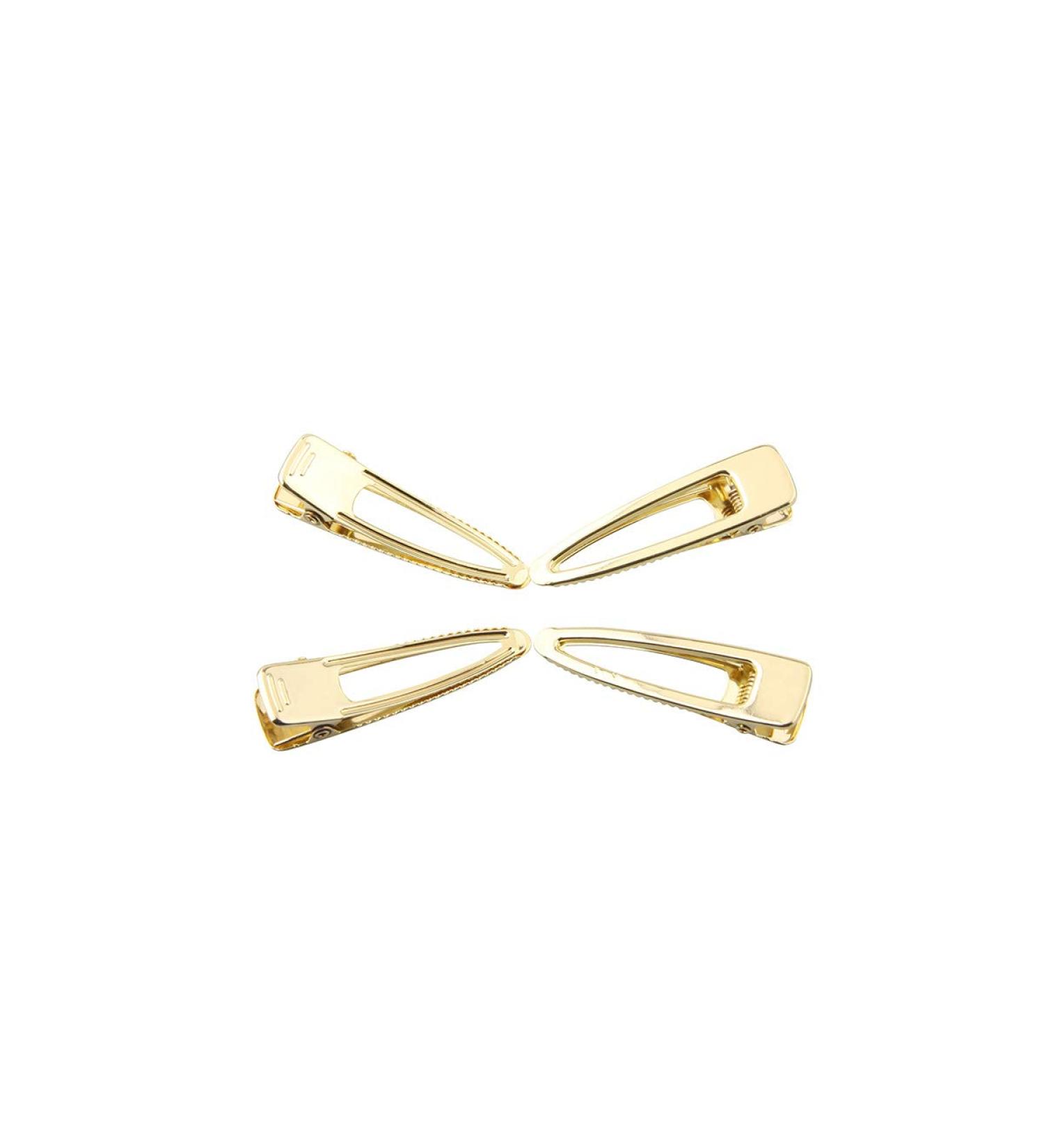 Alligator Hair Clips - Tear Drop Shape, Gold (20 pcs) for DIY Crafts - Buy Online on GoSupps.com