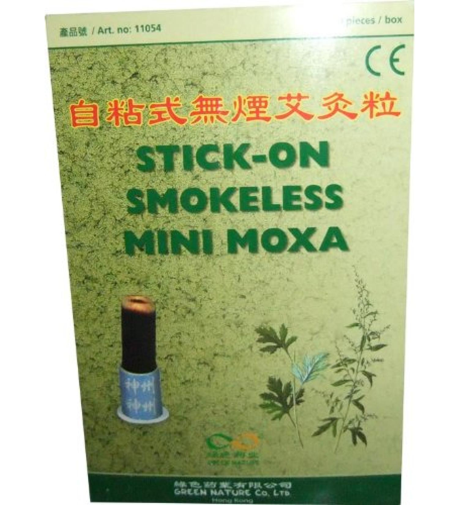 Mini Moxa cone - SMOKE-FREE SMOKELESS adhesive moxa made from moxa charcoal / CE - 200 pieces of moxa cones suitable for practical use