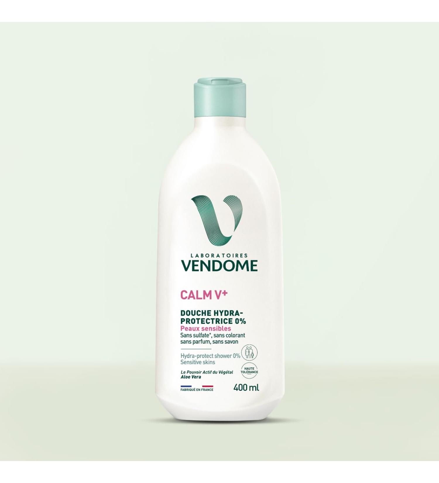  Laboratoires Vendome LABORATOIRES VEND ME - CALM V+ - Hydra-Protecting Shower Gel 0% - Soap-free Shower Gel - Cleans Soothes & Moisturizes - Enriched With Aloe Vera - Sulphate Dye or Fragrance Free - Sensitive Skin - - Buy Online on GoSupps.com