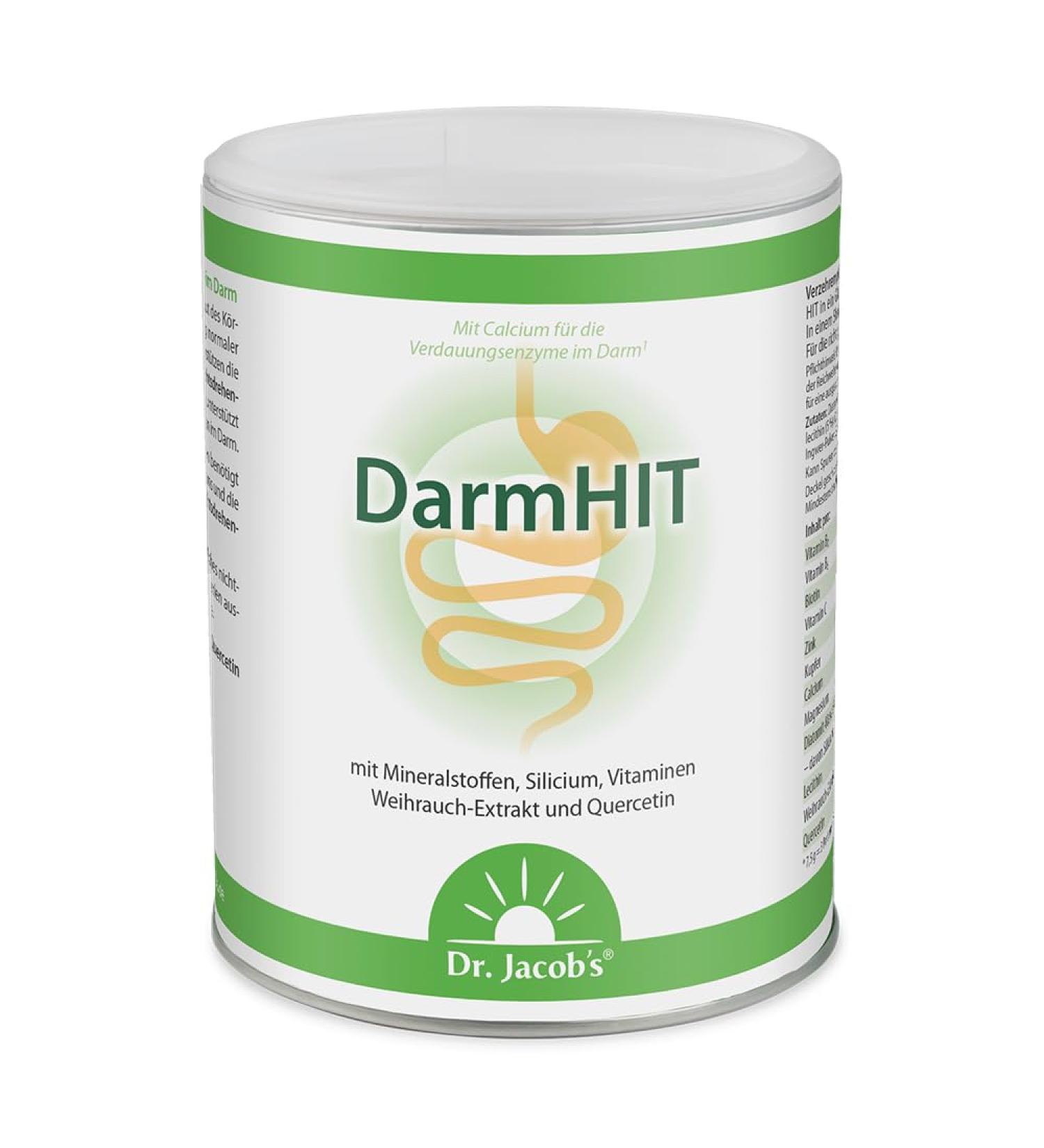 Dr. Jacob's Darm Hit I 210g Vegan Dietary Supplement for Digestion | Histamine Intolerance Support | 84 Portions - Buy Online on GoSupps.com