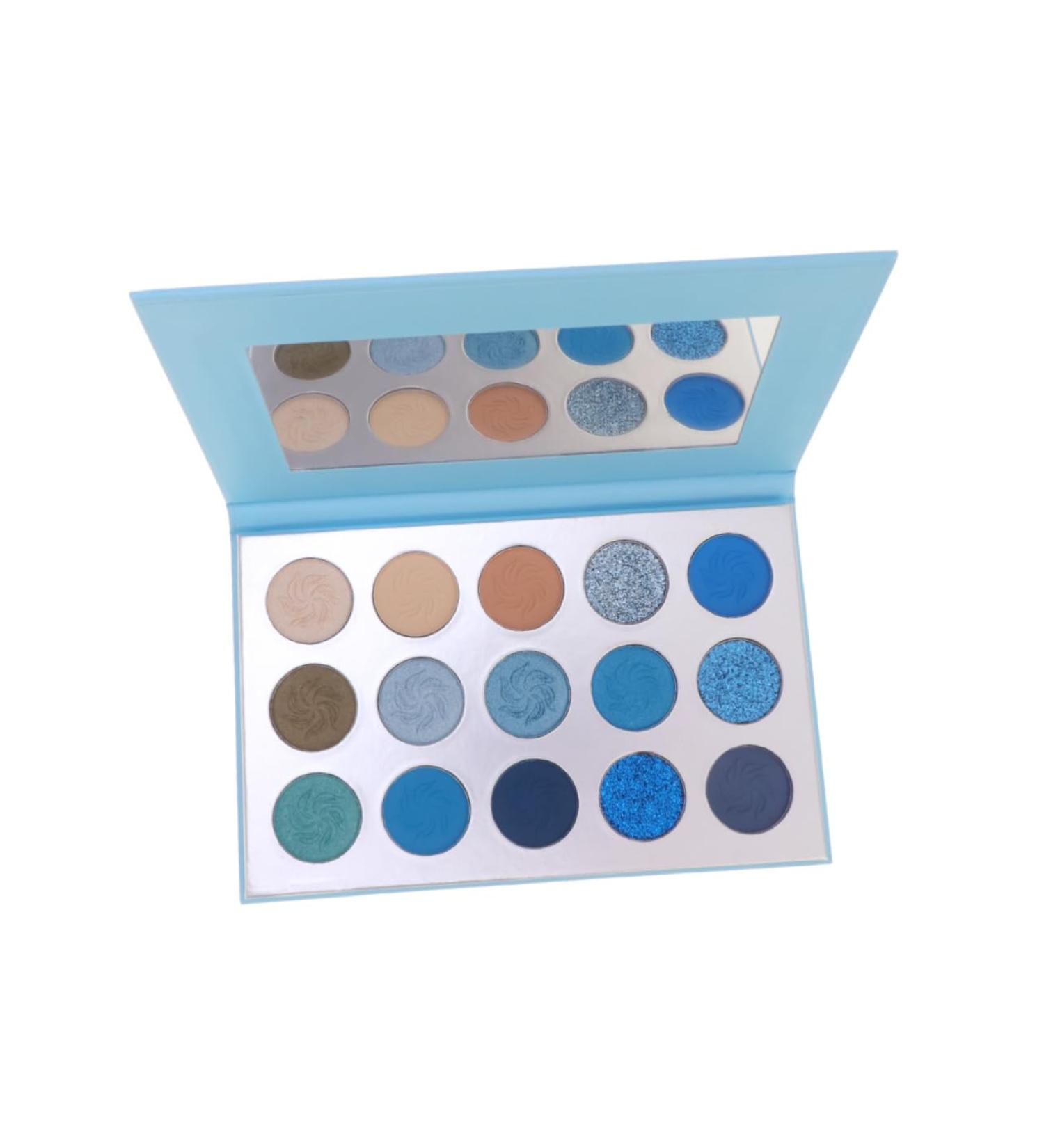 FRCOLOR 15 Eyeshadow Makeup Palette Eye Shadow Miss Make up Kit Powder 1 count (Pack of 1) Blue - Buy Online on GoSupps.com