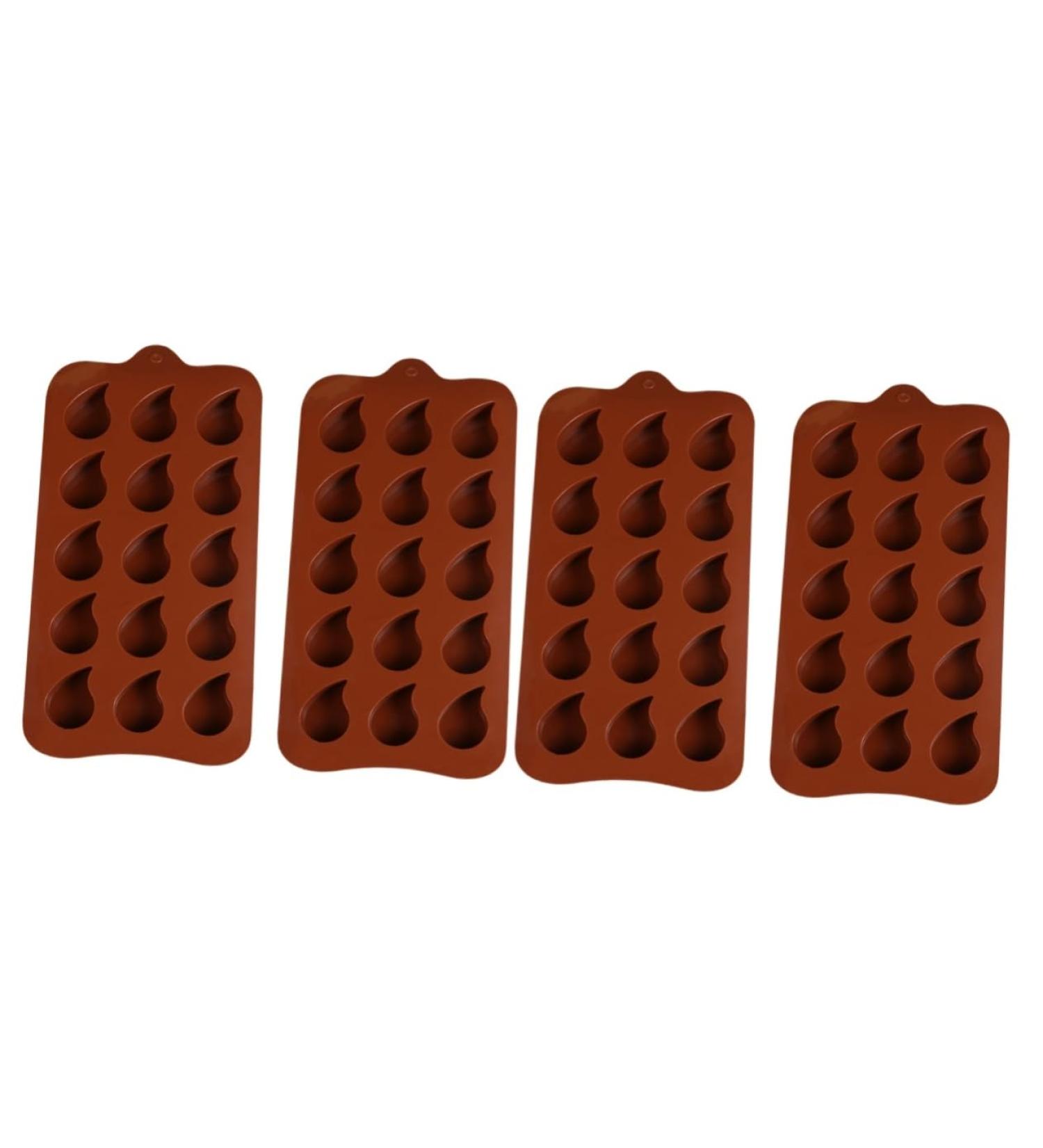 MAGICLULU 4 Pcs Creative Baking Tools Wax Melt Molds Candy Mold Cookie Baking Mould Silicone Chocolate Shapers Fondant Cake Mold Baking Gadgets Popsicles Molds Jelly Mold Template Water Drop - Buy Online on GoSupps.com