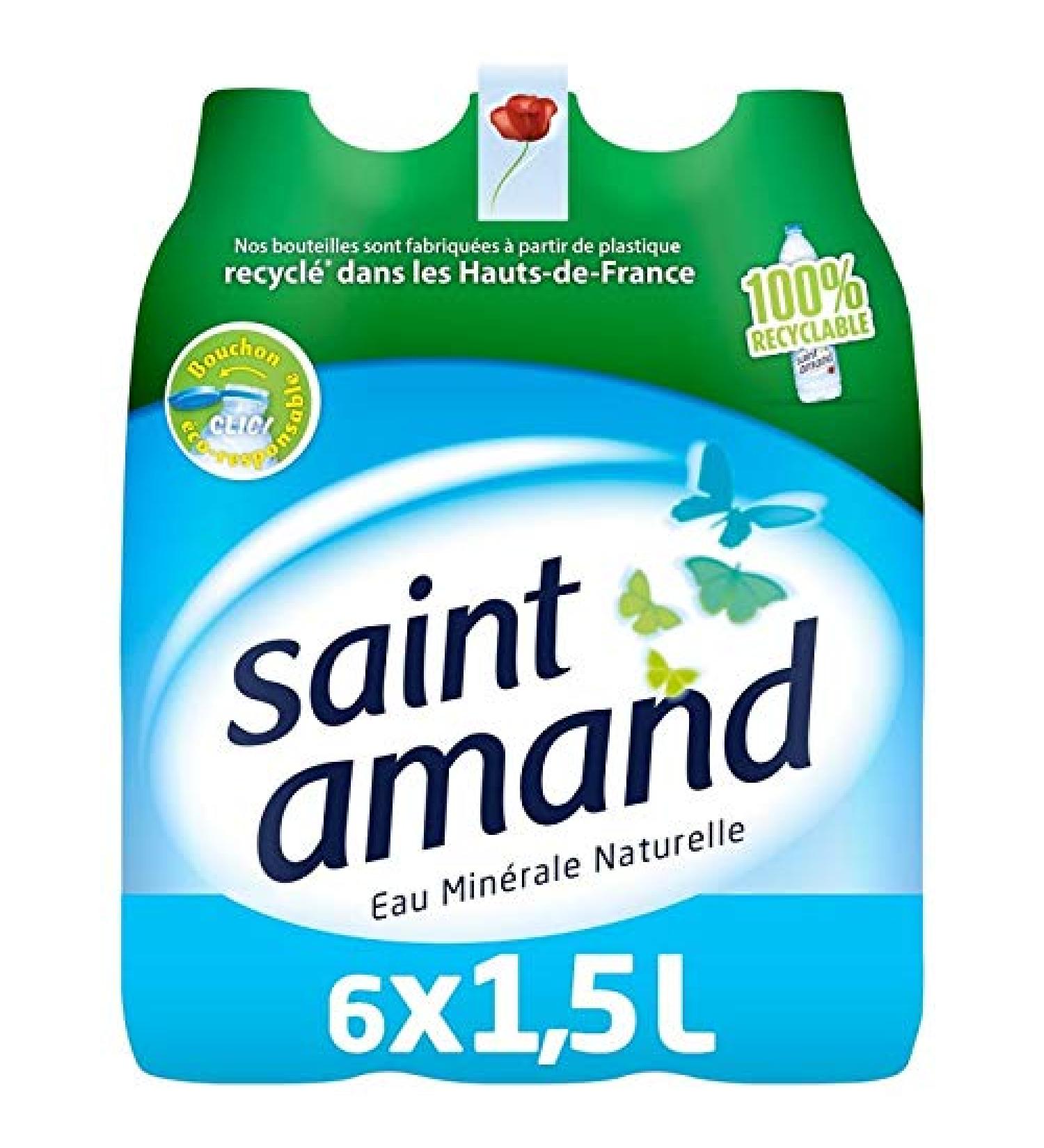 SAINT AMAND|Natural Mineral Water Pack 6X1.5L|(Set Of 1)|Best Deal