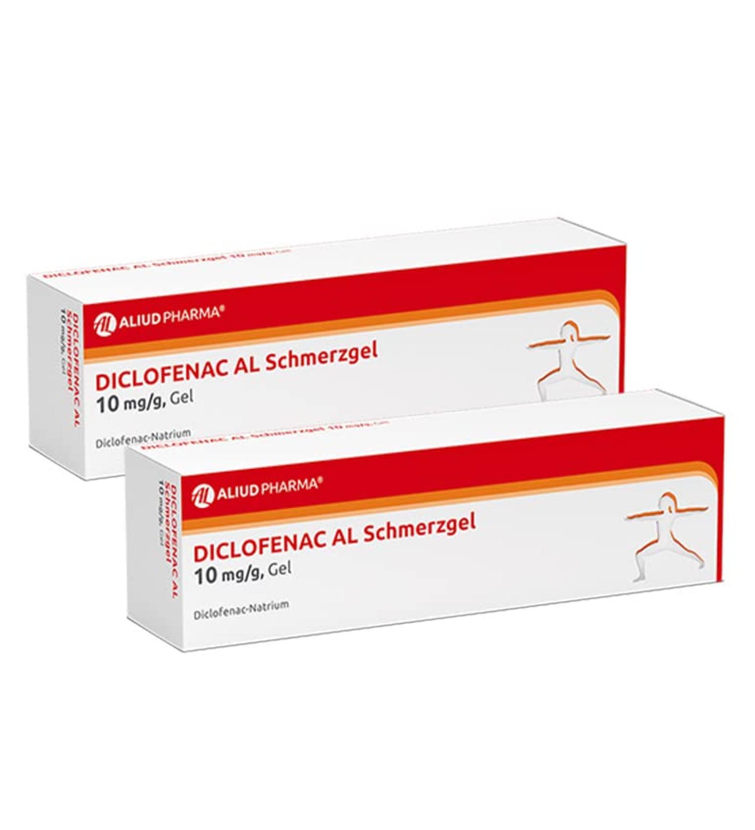 Aliud Pharma Diclofenac Gel 10 mg/g - 2 x 150 g Double Pack for Acute Muscle Pain Relief - Fast Shipping Internationally - Buy Online on GoSupps.com