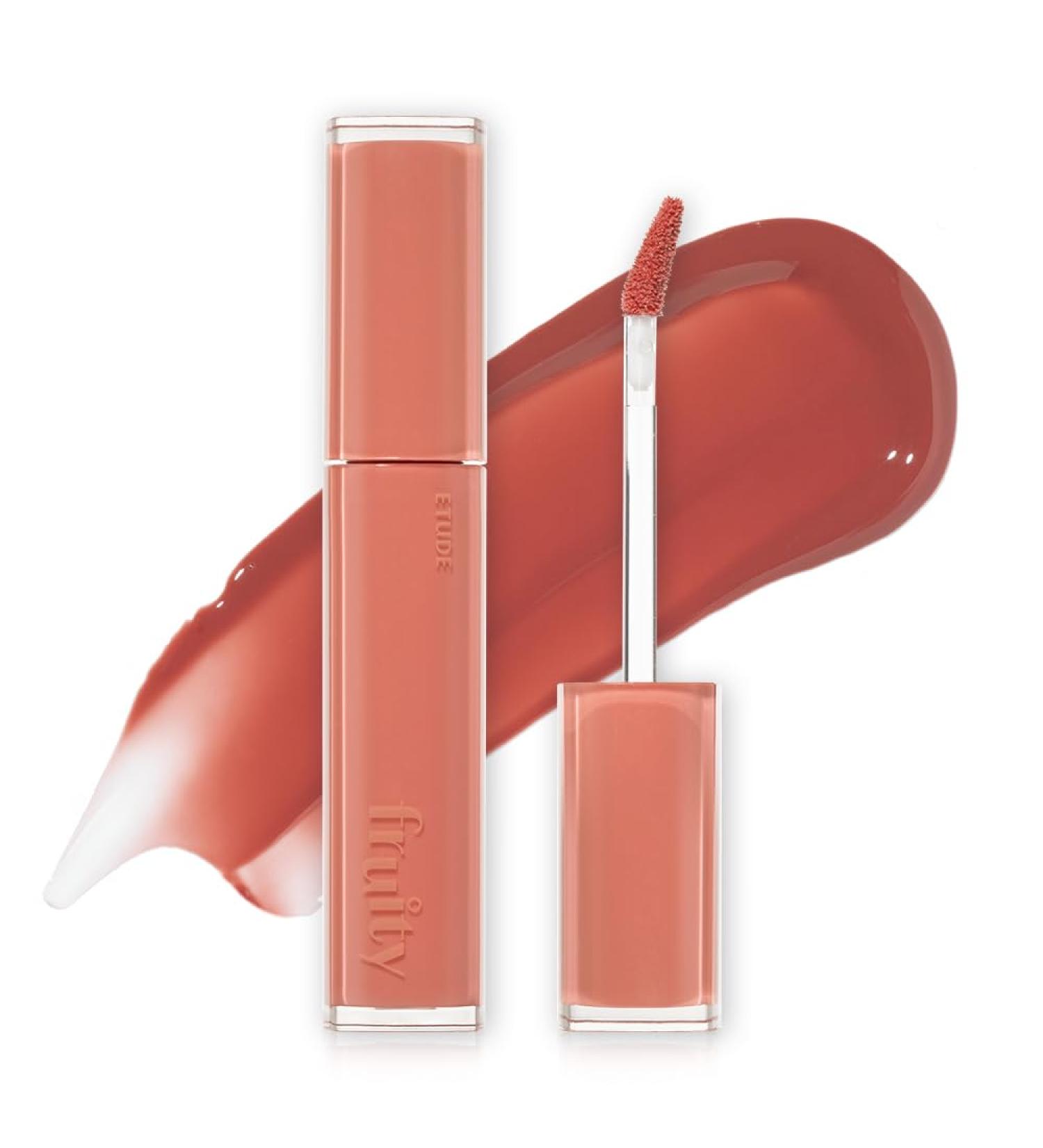 ETUDE Fruity Dewy Tint 02 Fig Parfait | Vegan Lip Stain | Watercolor Finish | Essential Ingredients for Perfect Lips - Buy Online on GoSupps.com