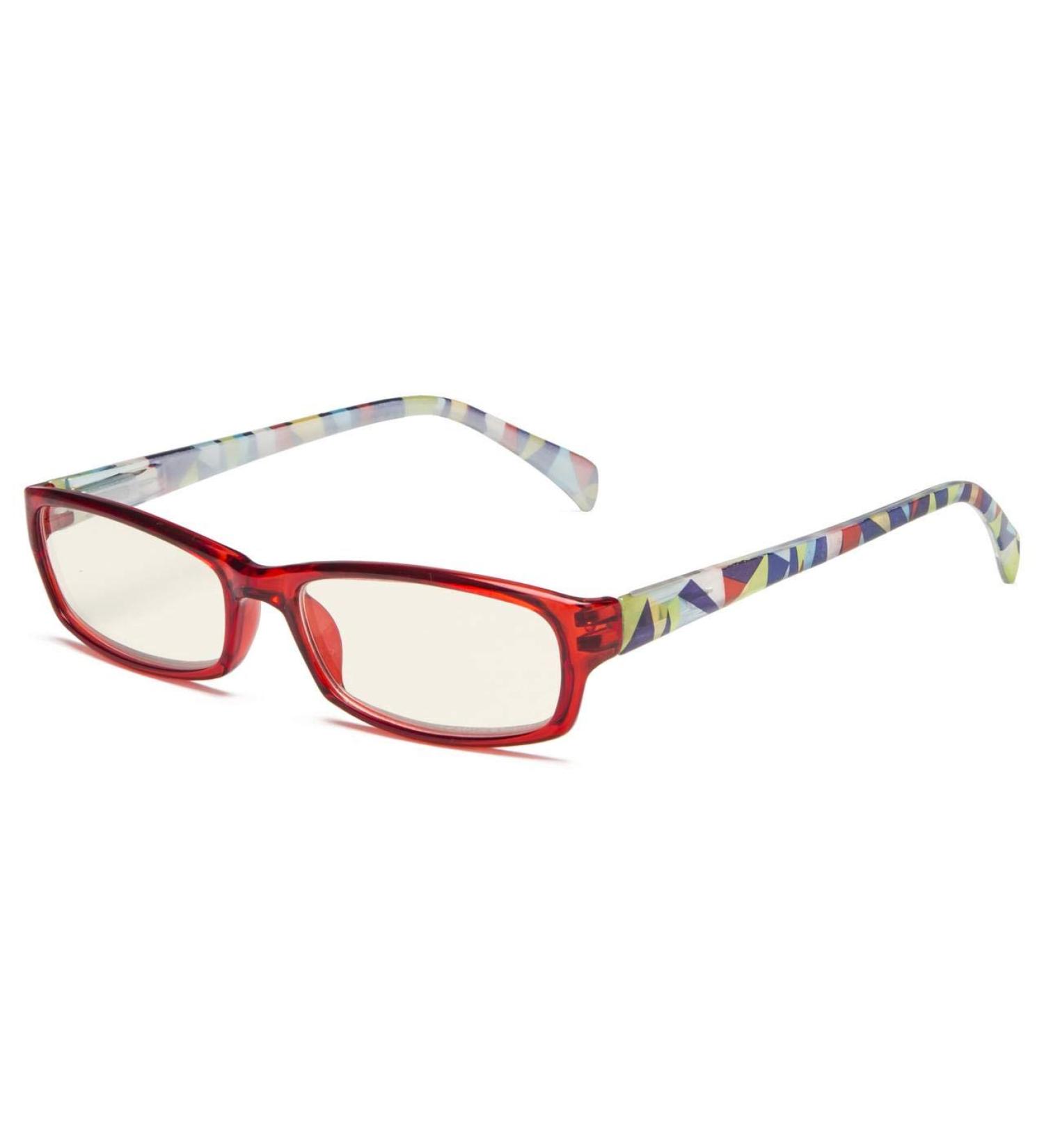 Eyekepper Computer Glasses +1.50 Red Frame - Digital Eye Strain Prevention Eyewear for Comfort & Clarity - Buy Online on GoSupps.com