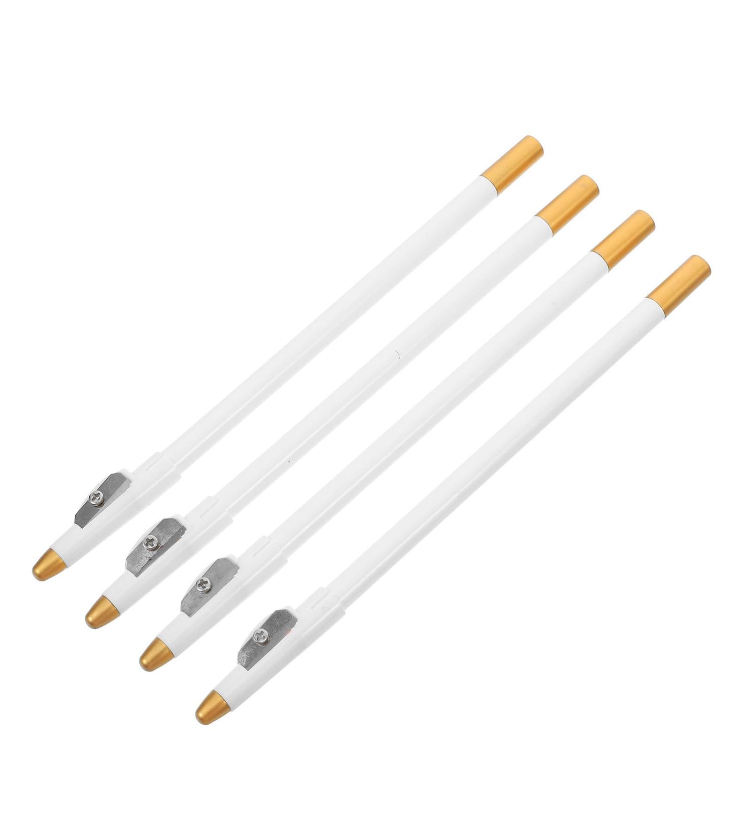 PACKOVE Crayons de Barbier Blancs Lot de 4 Pigmentation Intense et Pointe Fine pour Maquillage Sourcils et Barbe Imperm able pour Hommes Peau Sensible - Buy Online on GoSupps.com