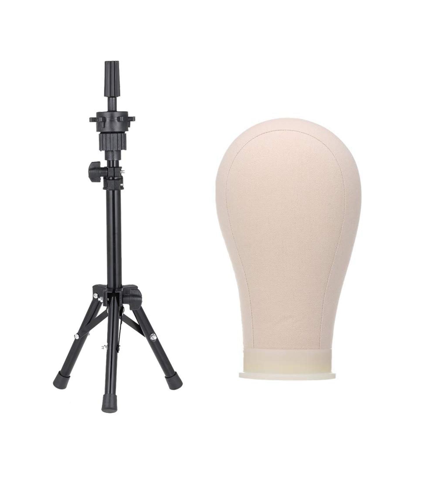 Buy Wig Stand & Cork Canvas Head - Mini Hairdressing Practice Head with 6 Fixed Needles - International Shipping - Buy Online on GoSupps.com