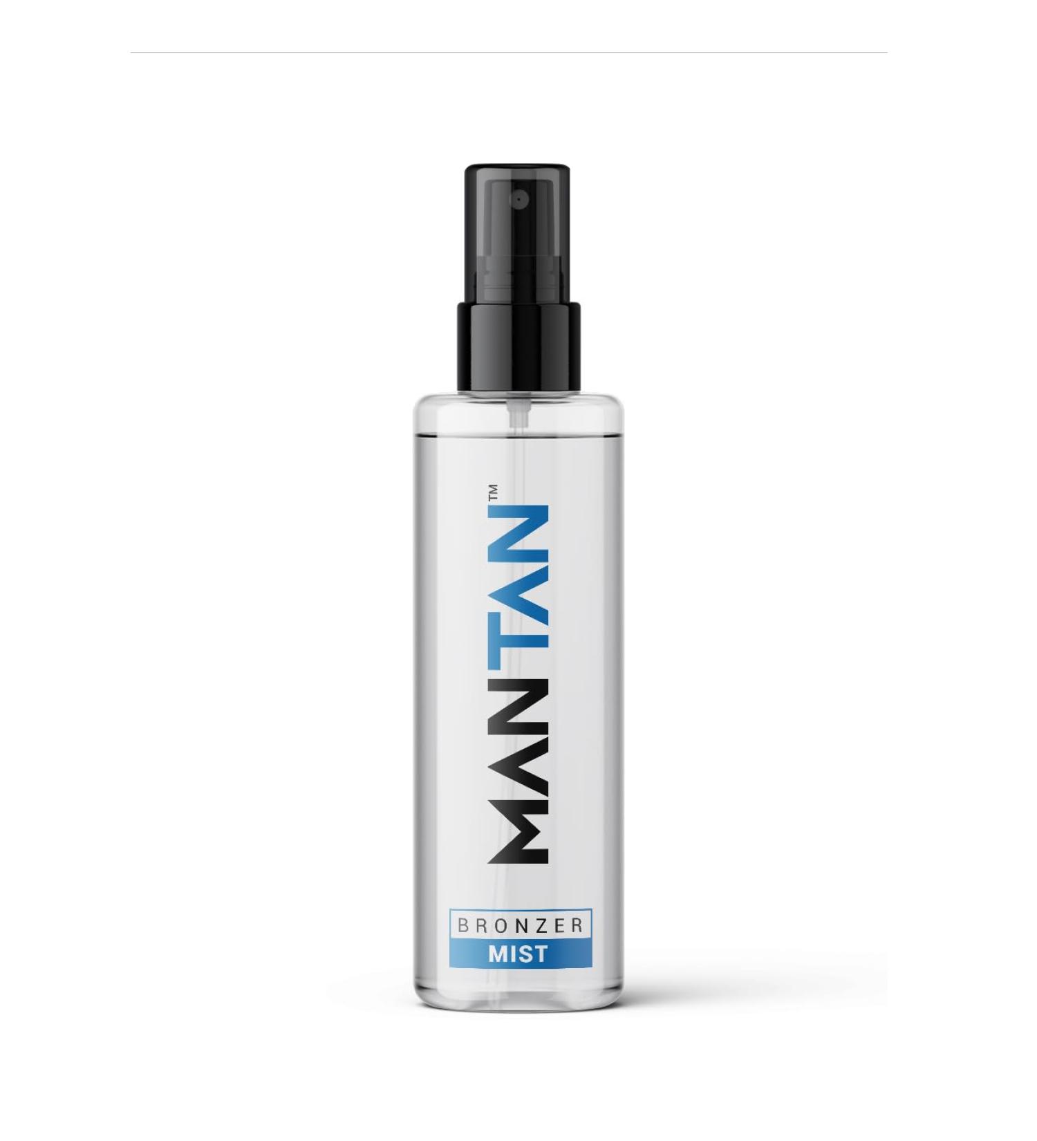 MANTAN Bronzer Mist - Quickest Tan a Man can get! | Clear Gradual Tanning Water For Face & Body - Buy Online on GoSupps.com